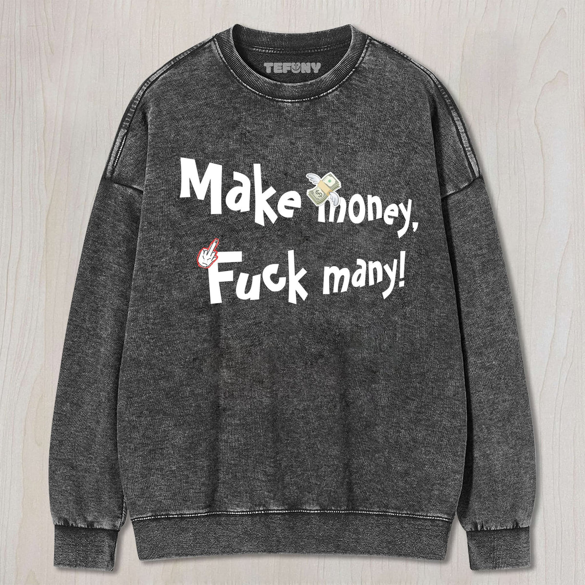 MAKE MONEY MEME UNISEX TEE, TANK TOP, LAYERED LS, SWEATSHIRT & HOODIE