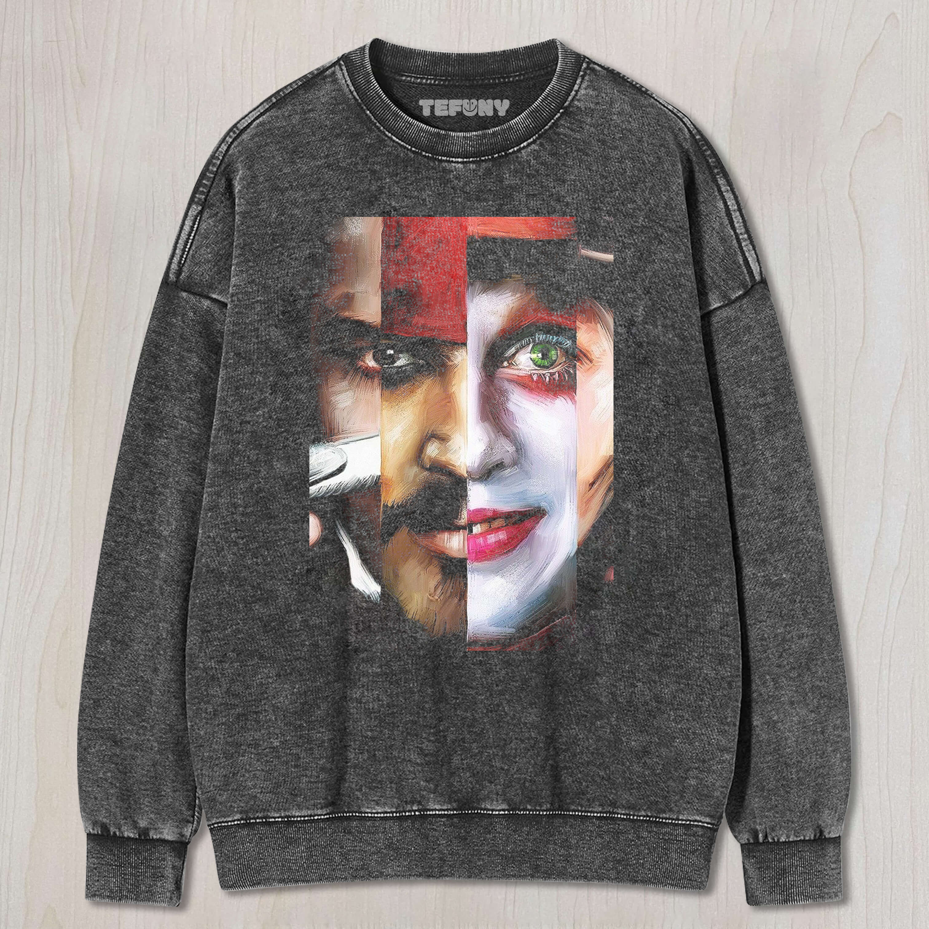 MANY FACES OF JOHNNY DEPP TEE & SWEAT & HOOD