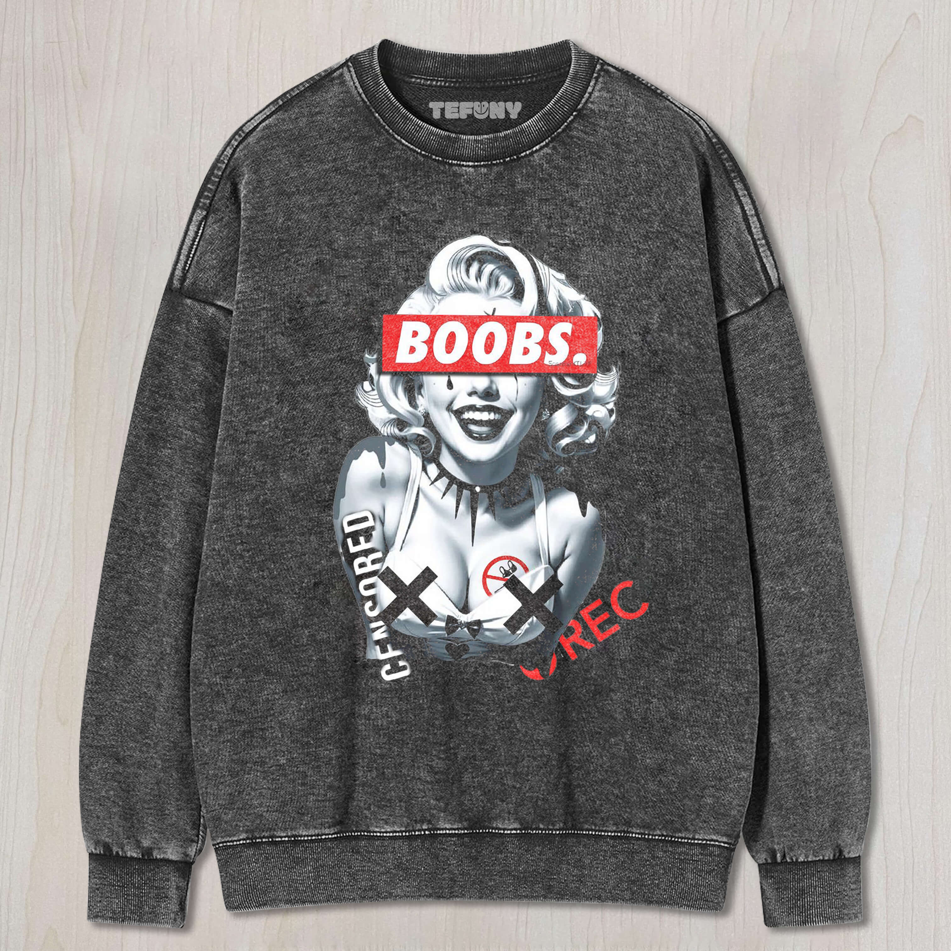 MARILYN MONROE BOOBS TEE & SWEAT & HOOD