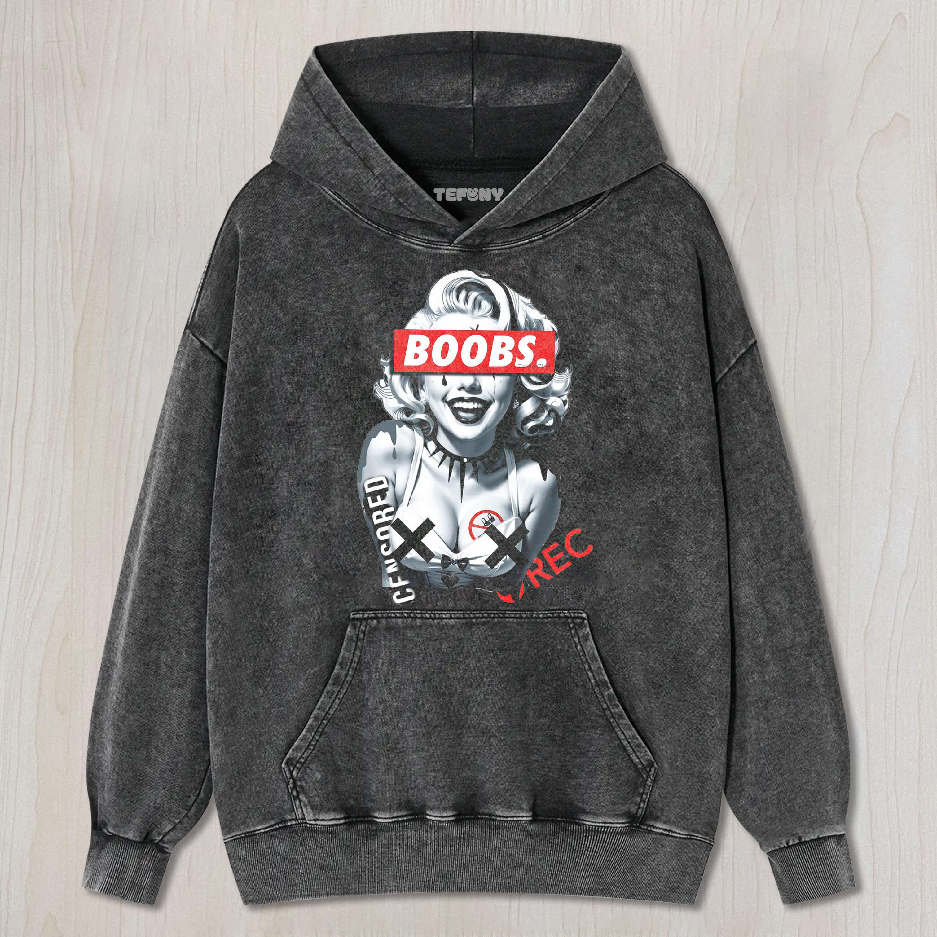 MARILYN MONROE BOOBS TEE & SWEAT & HOOD