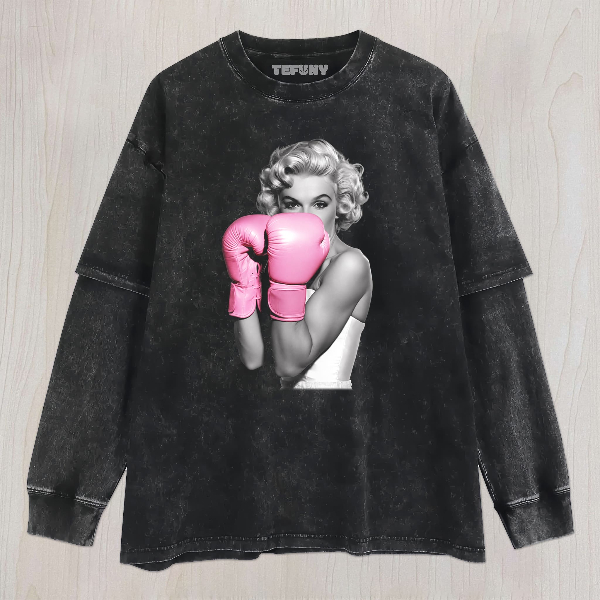 MARILYN MONROE BOXING UNISEX TEE, TANK TOP, LAYERED LS, SWEATSHIRT & HOODIE