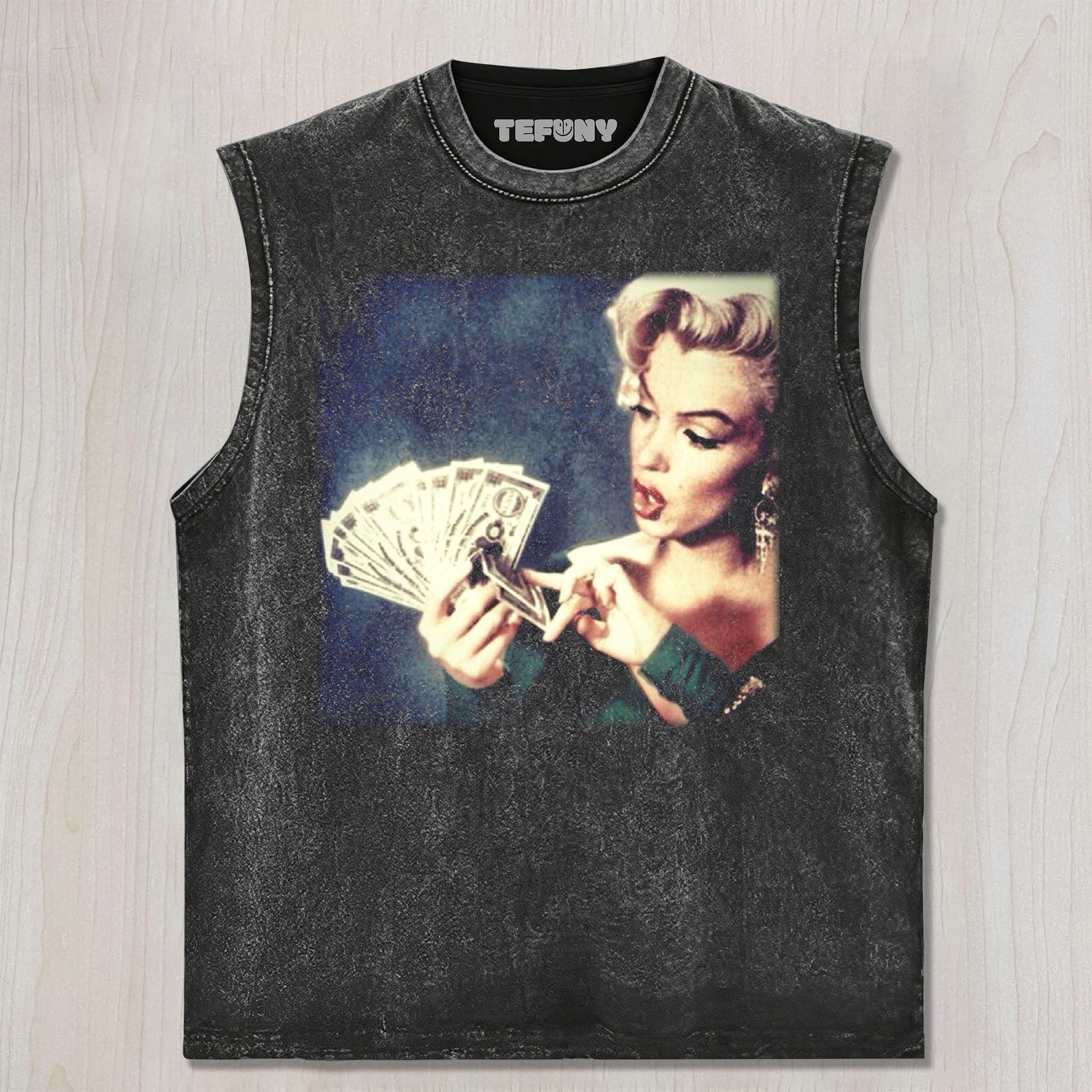 MARILYN MONROE COUNTING MONEY UNISEX TEE, TANK TOP, LAYERED LS, SWEATSHIRT & HOODIE