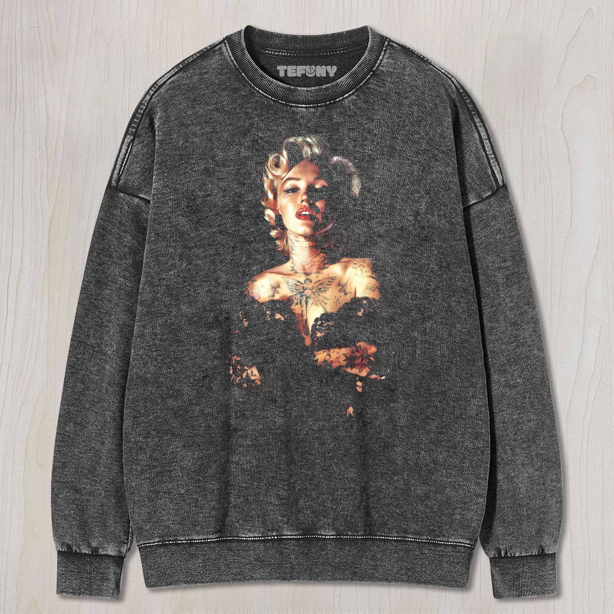 MARILYN MONROE TATTOO UNISEX TEE, TANK TOP, LAYERED LS, SWEATSHIRT & HOODIE