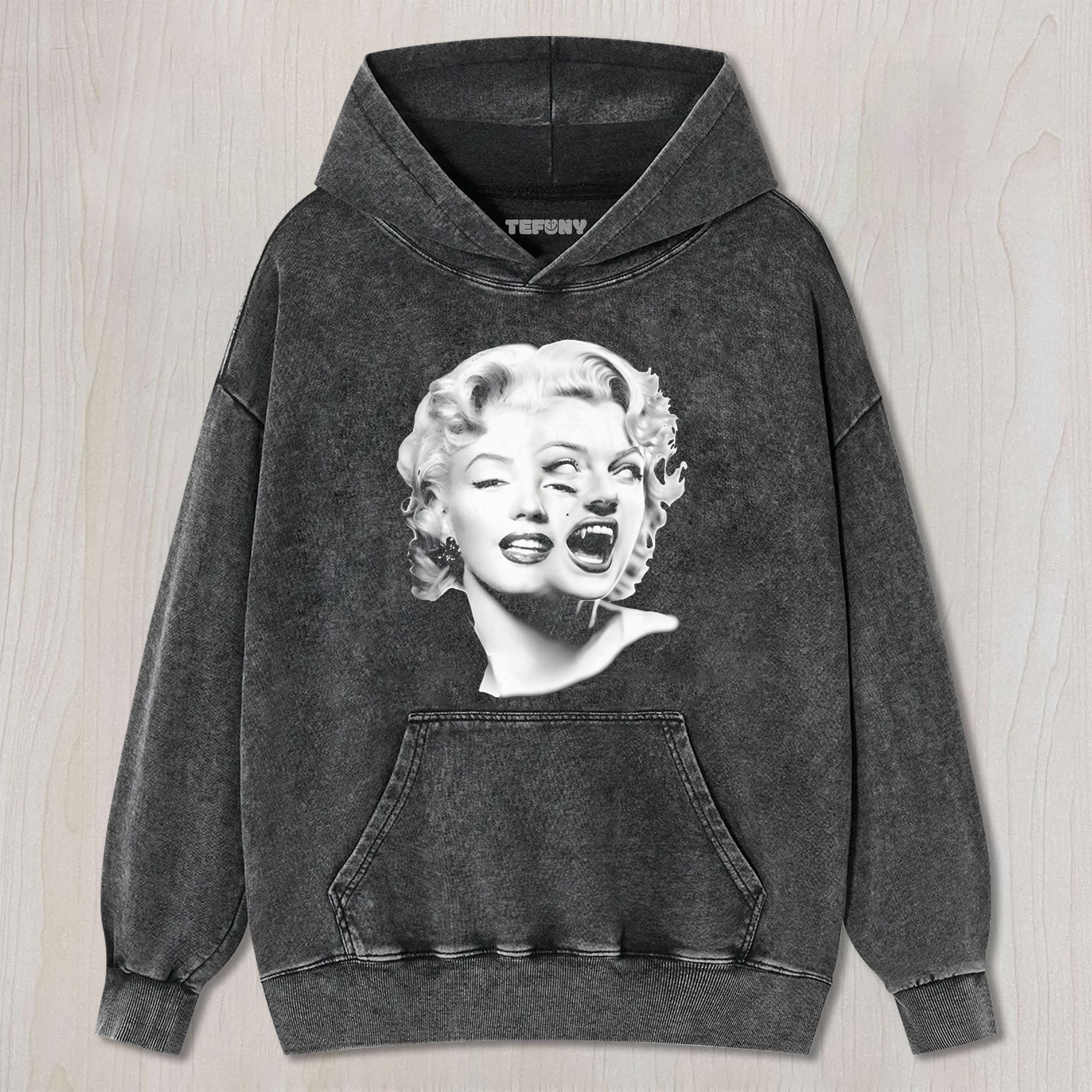 MARILYN MONROE VAMPIRE SPLIT FACE UNISEX TEE, TANK TOP, LAYERED LS, SWEATSHIRT & HOODIE
