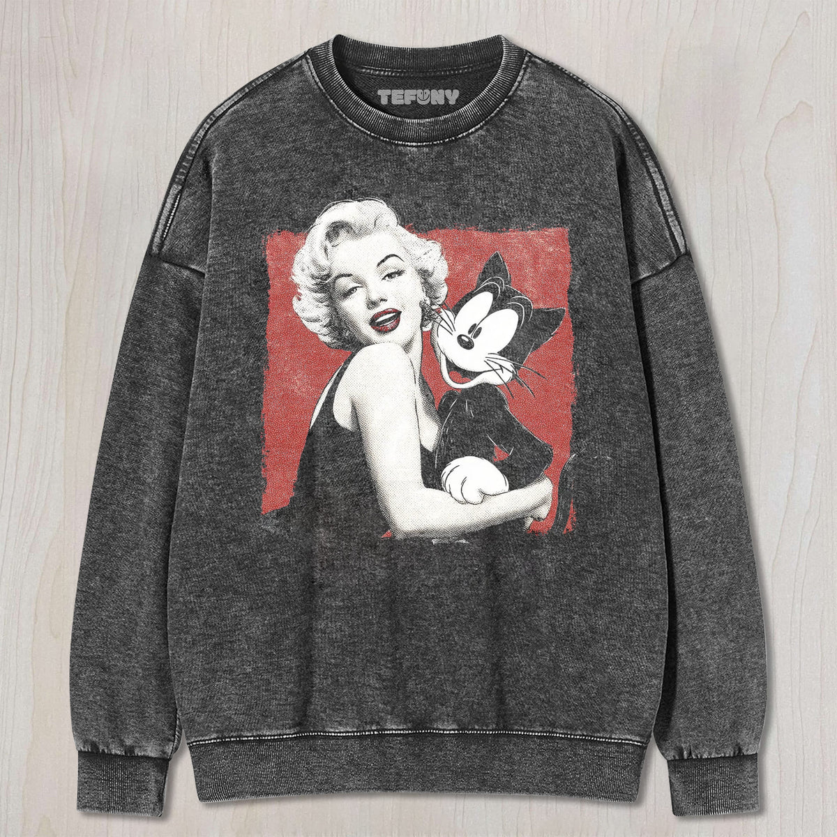MARILYN MONROE & FELIX THE CAT UNISEX TEE, TANK TOP, LAYERED LS, SWEATSHIRT & HOODIE