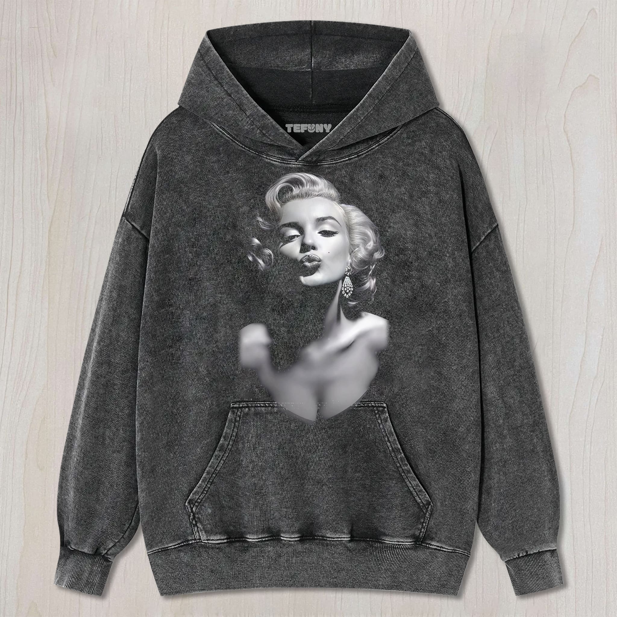 MARILYN MONROE POUTING UNISEX TEE, TANK TOP, LAYERED LS, SWEATSHIRT & HOODIE