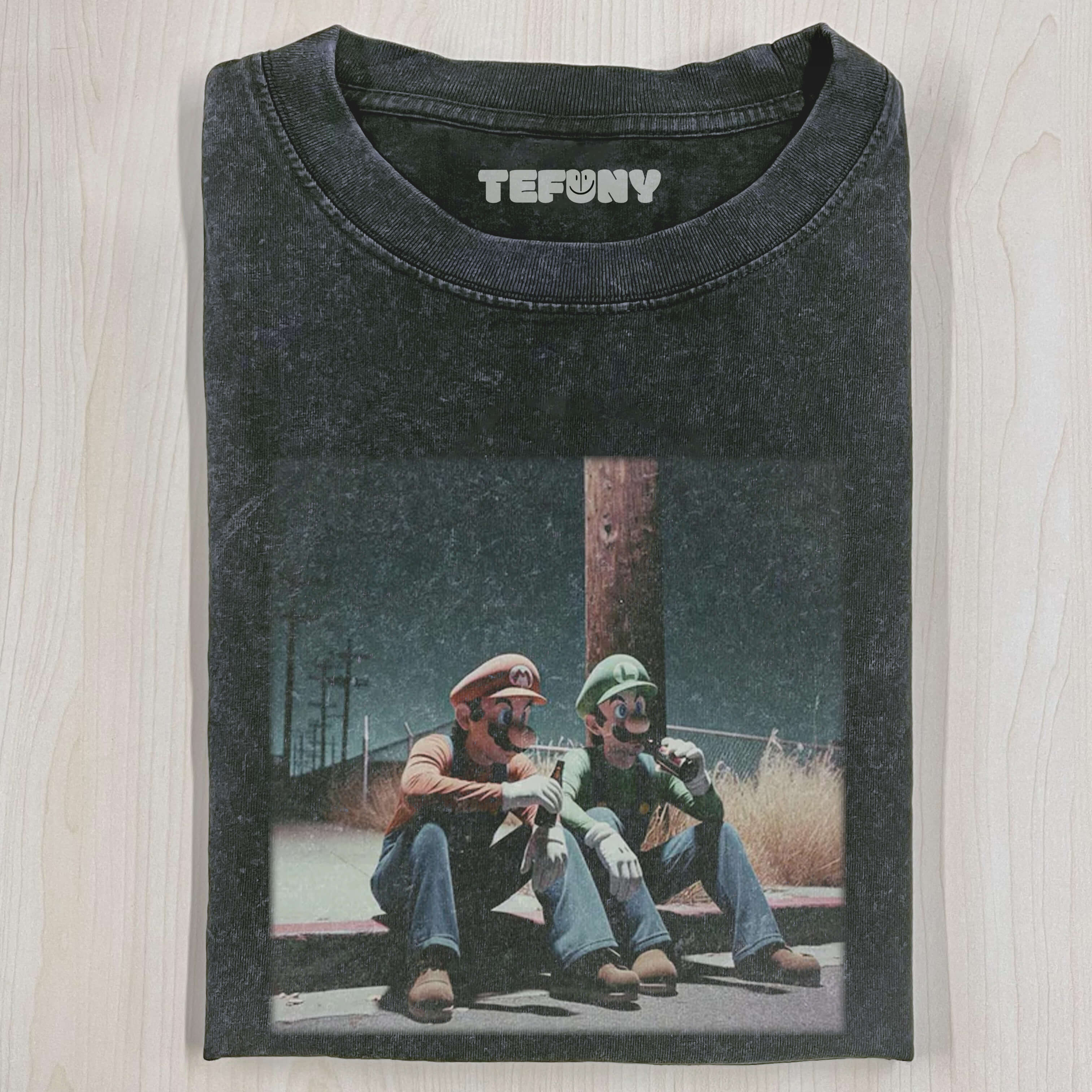 MARIO DRINKING COMFORT COLORS T-SHIRT