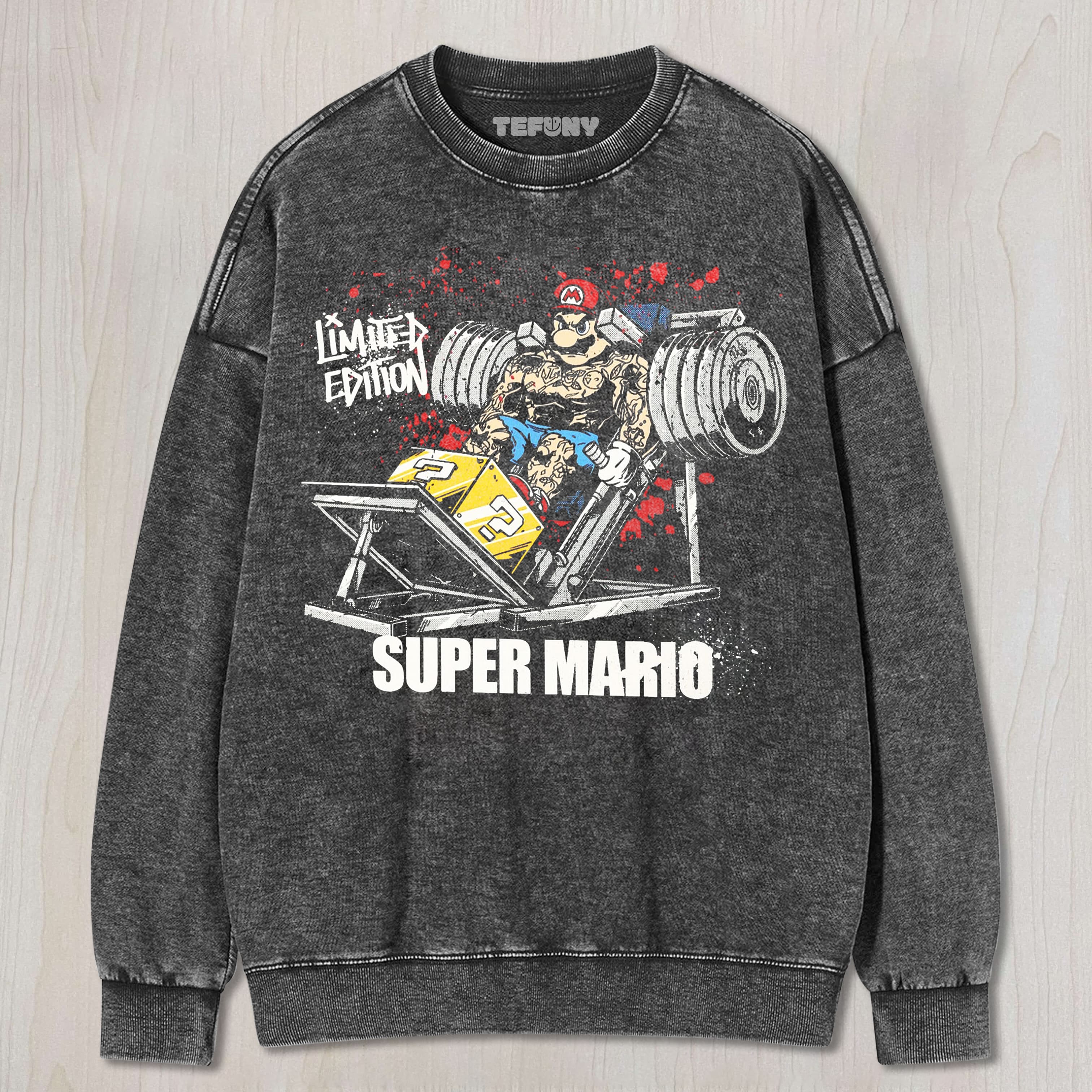 MARIO FITNESS UNISEX TEE, TANK TOP, LAYERED LS, SWEATSHIRT & HOODIE