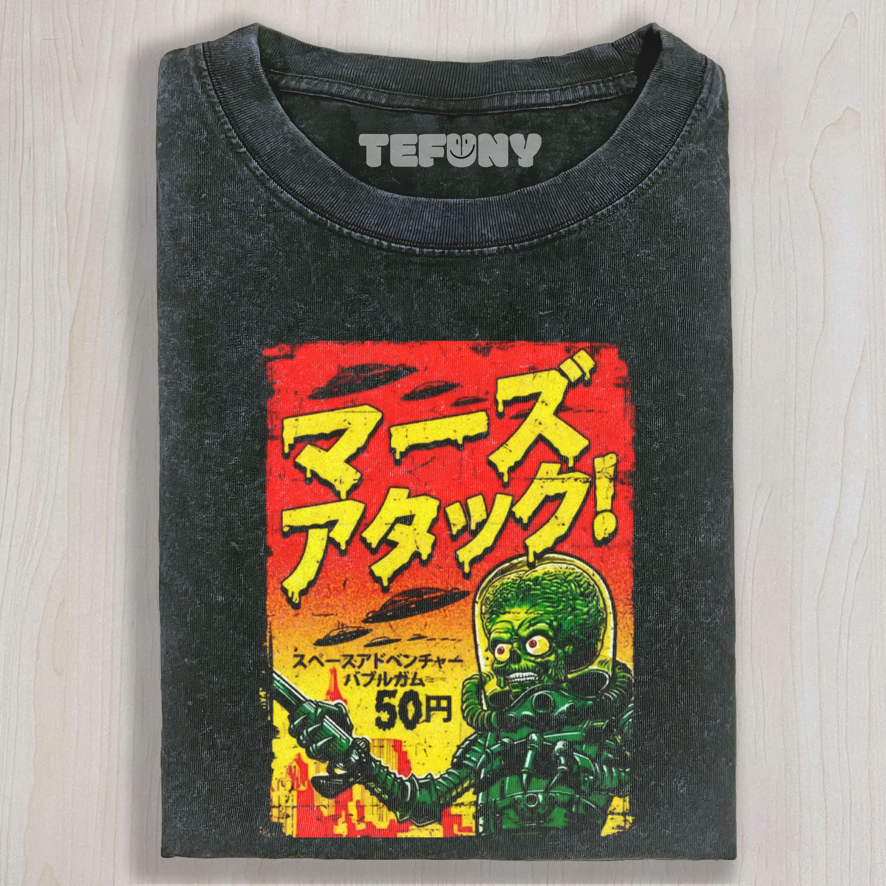 MARS ATTACKS! JAPANESE RETRO WASHED TEE & SWEAT & HOOD