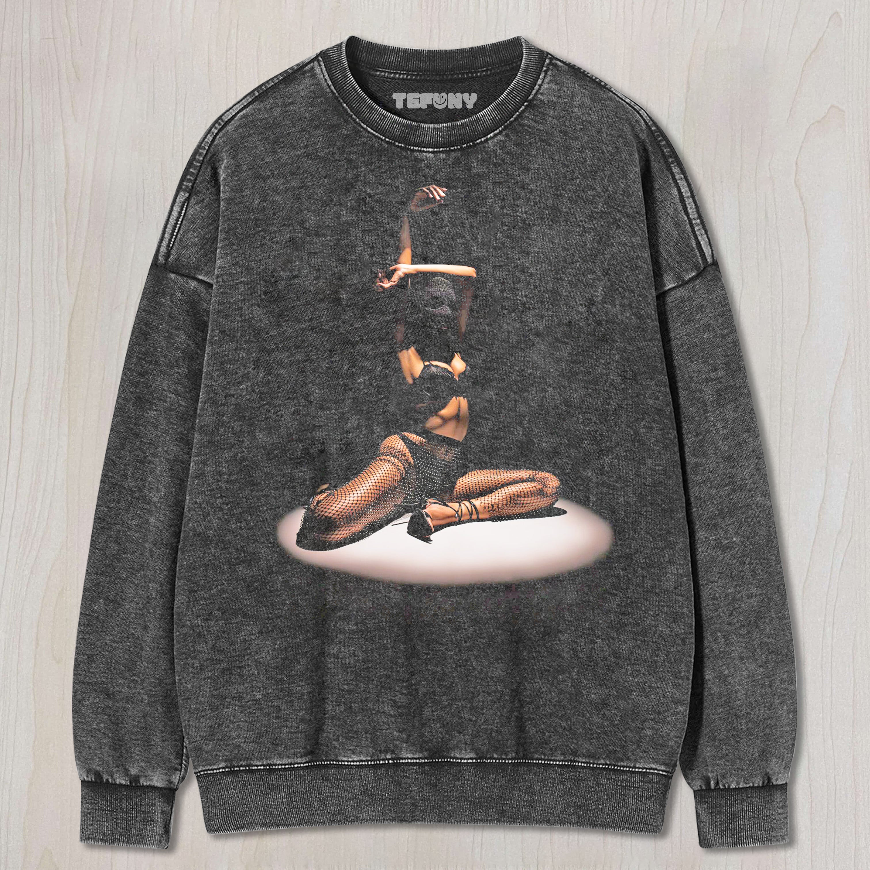 MASKED WOMAN DANCING T-SHIRT