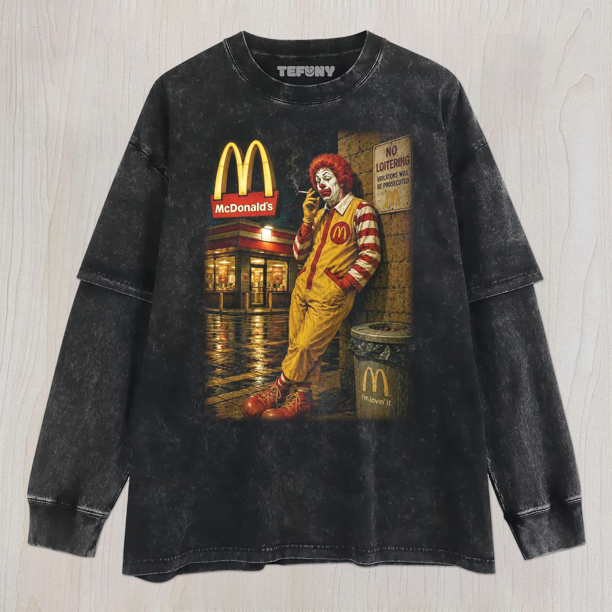 MCDONALD'S CLOWN UNISEX TEE, TANK TOP, LAYERED LS, SWEATSHIRT & HOODIE