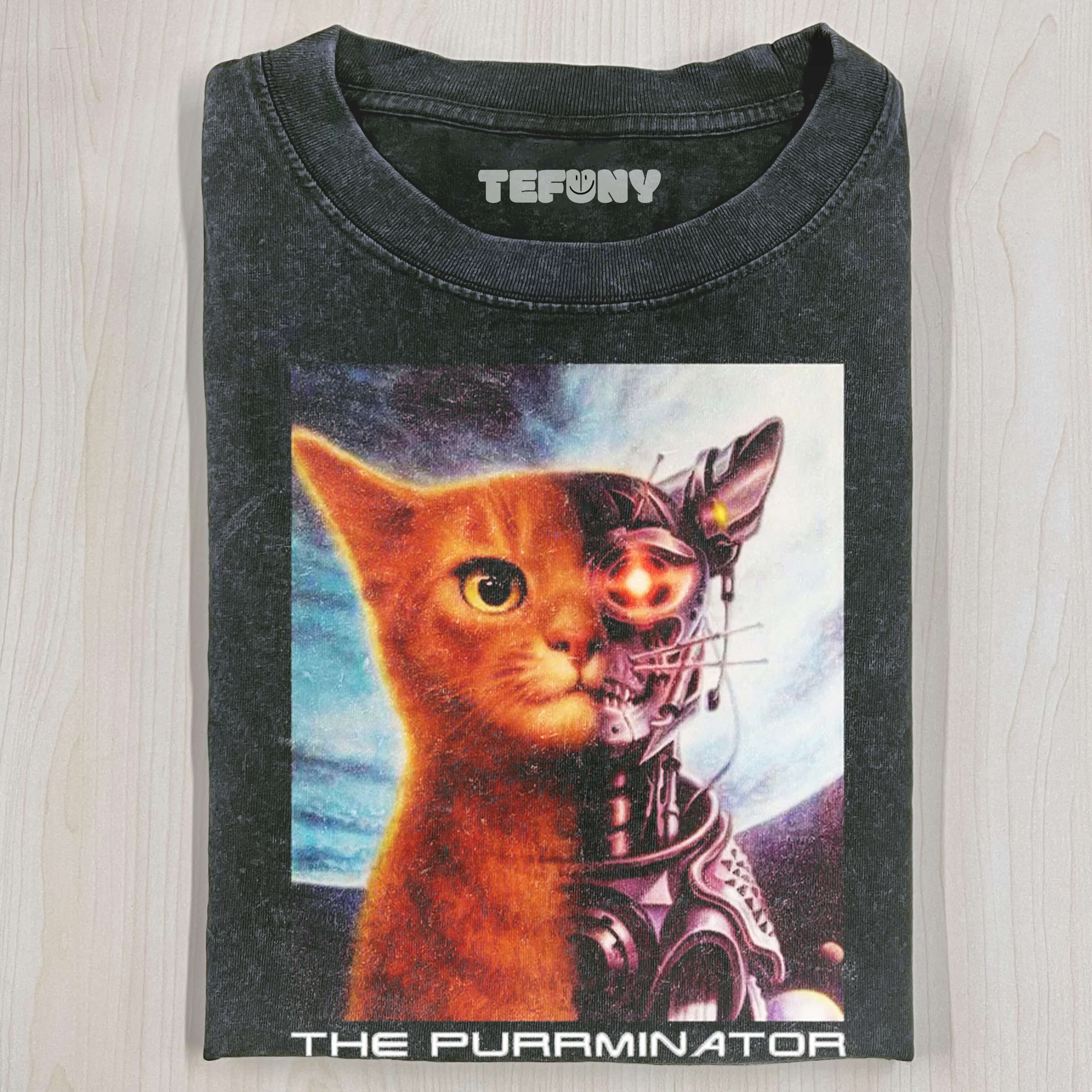 MECHANICAL CAT VINTAGE T-SHIRT