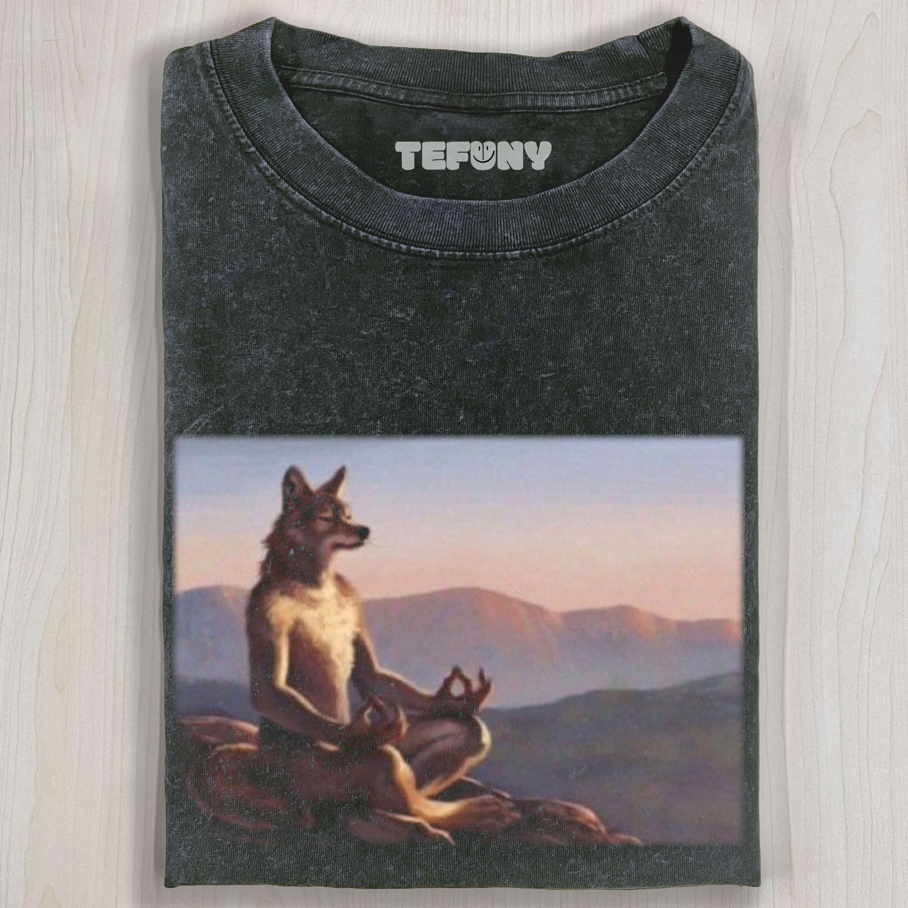 MEDITATING WOLF TEE