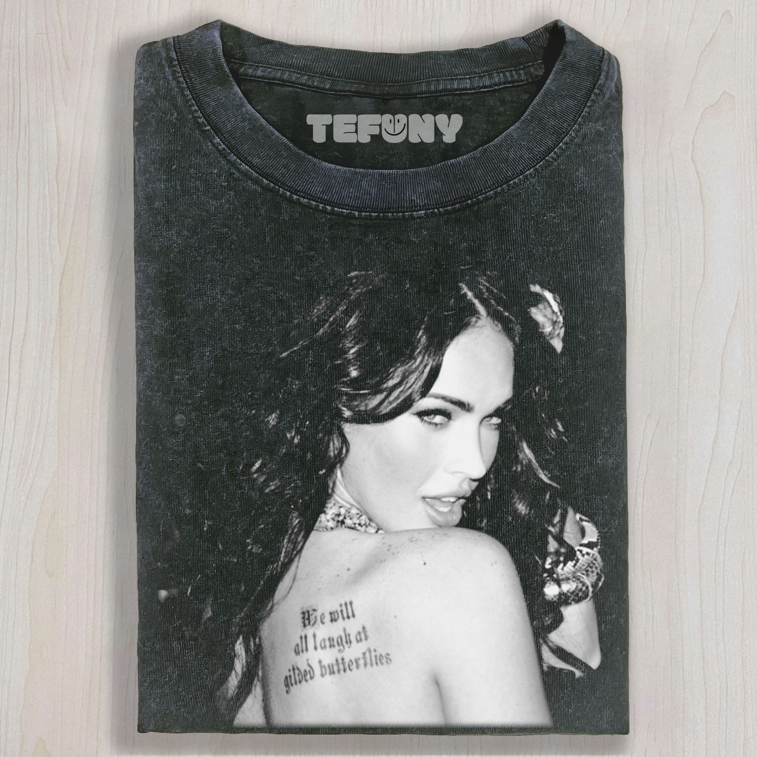 MEGAN FOX LOOKED BACK UNISEX TEE, TANK TOP, LAYERED LS, SWEATSHIRT & HOODIE
