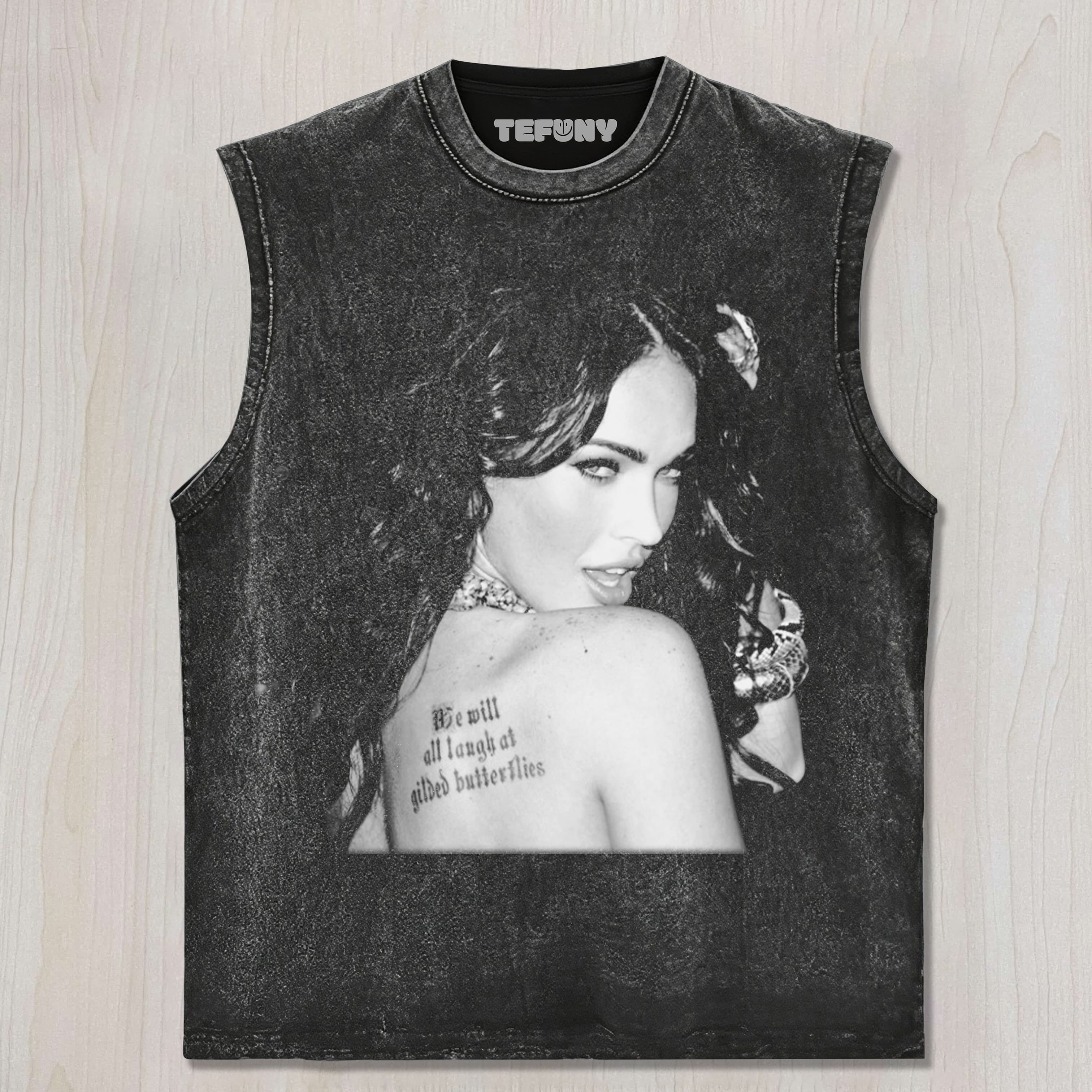 MEGAN FOX LOOKED BACK UNISEX TEE, TANK TOP, LAYERED LS, SWEATSHIRT & HOODIE