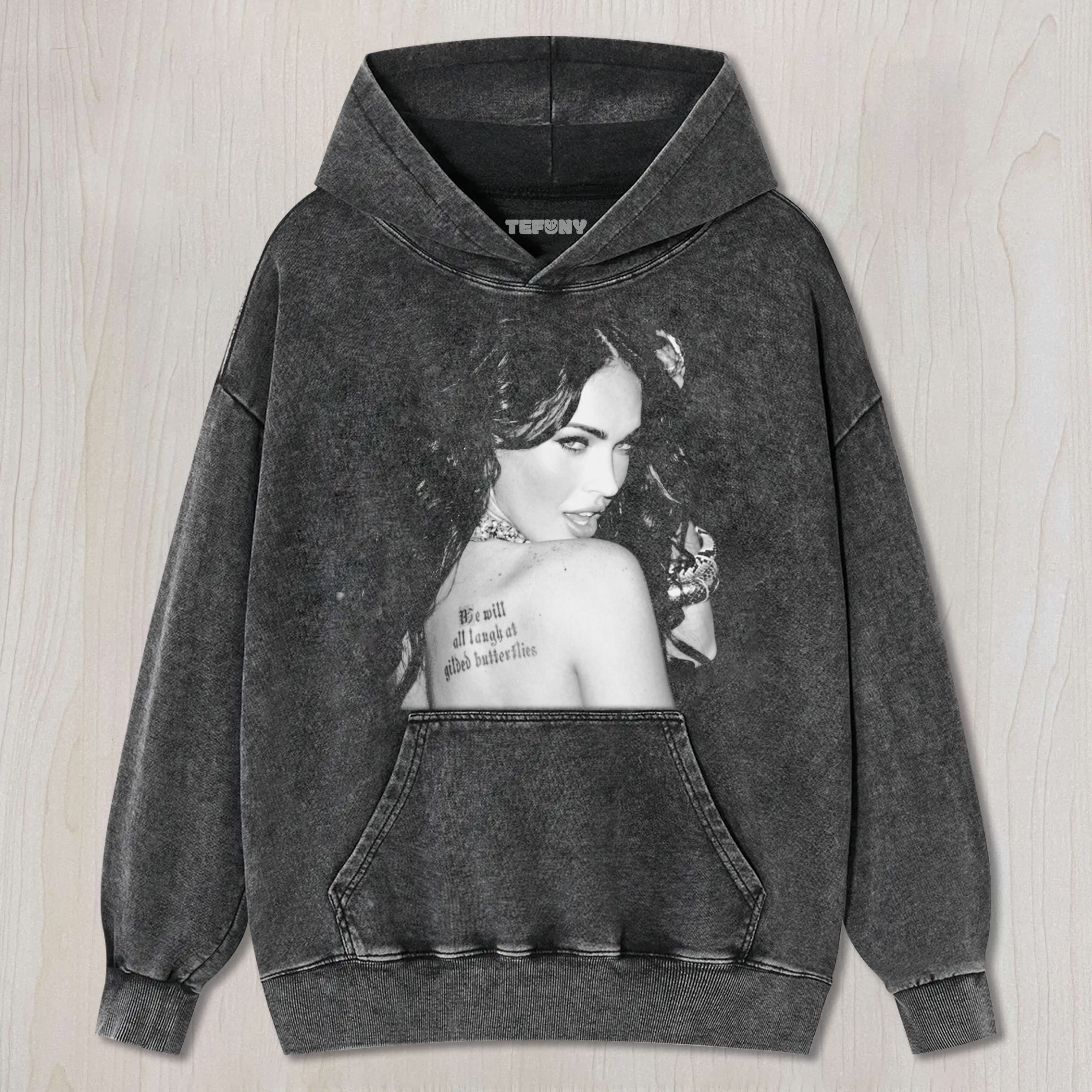 MEGAN FOX LOOKED BACK UNISEX TEE, TANK TOP, LAYERED LS, SWEATSHIRT & HOODIE