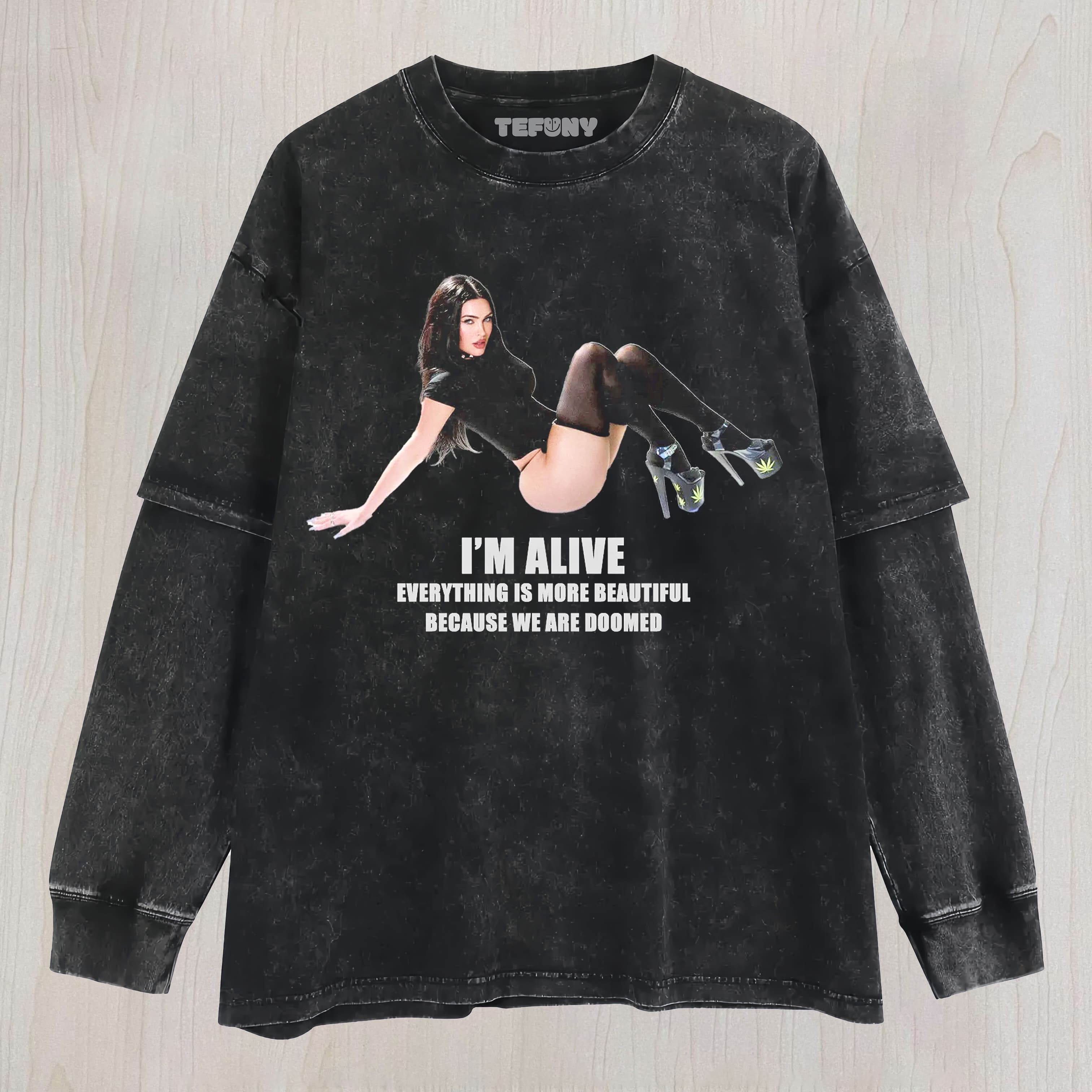 MEGAN FOX N2 LAYERED LONG SLEEVE