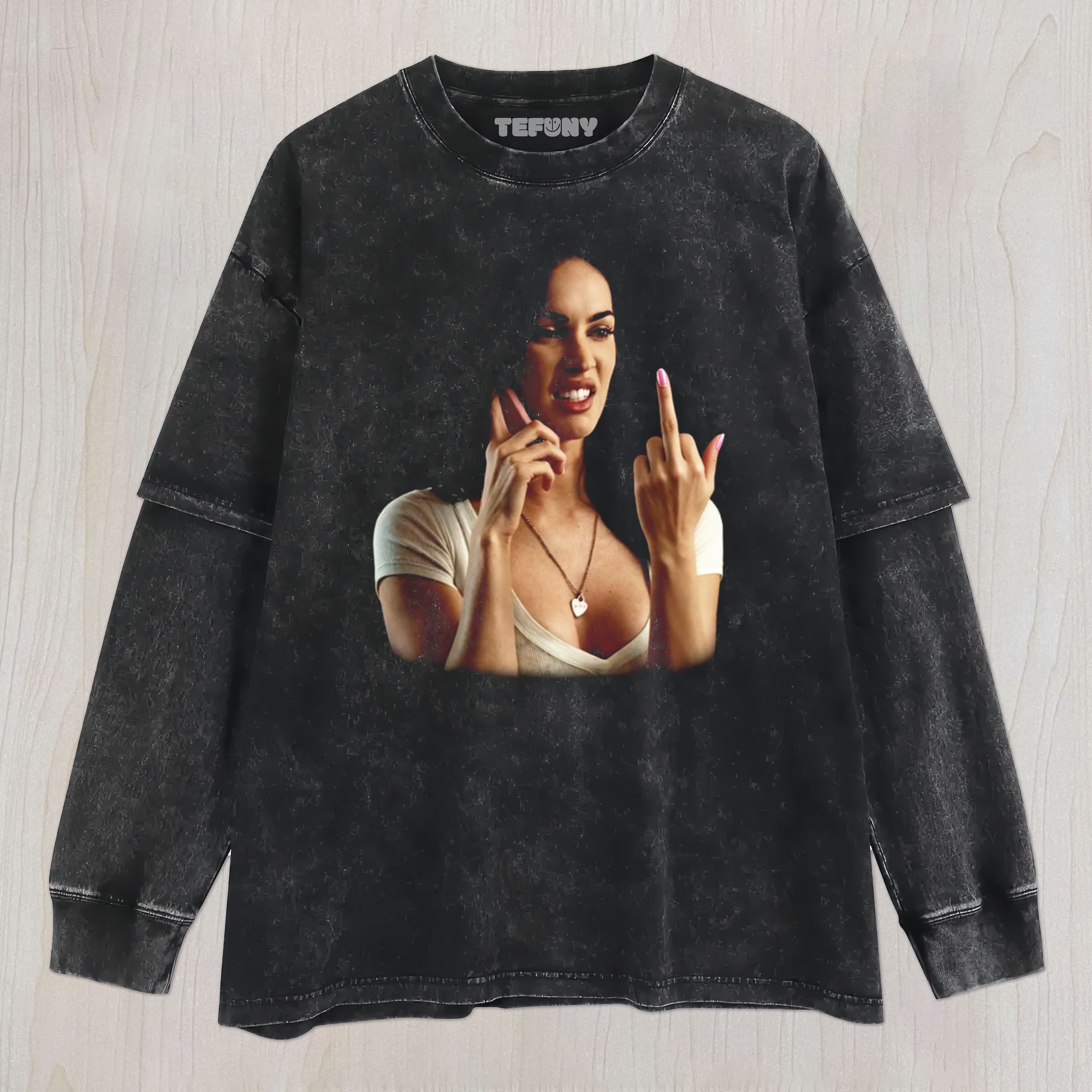 MEGAN FOX PHONE UNISEX TEE, TANK TOP, LAYERED LS, SWEATSHIRT & HOODIE