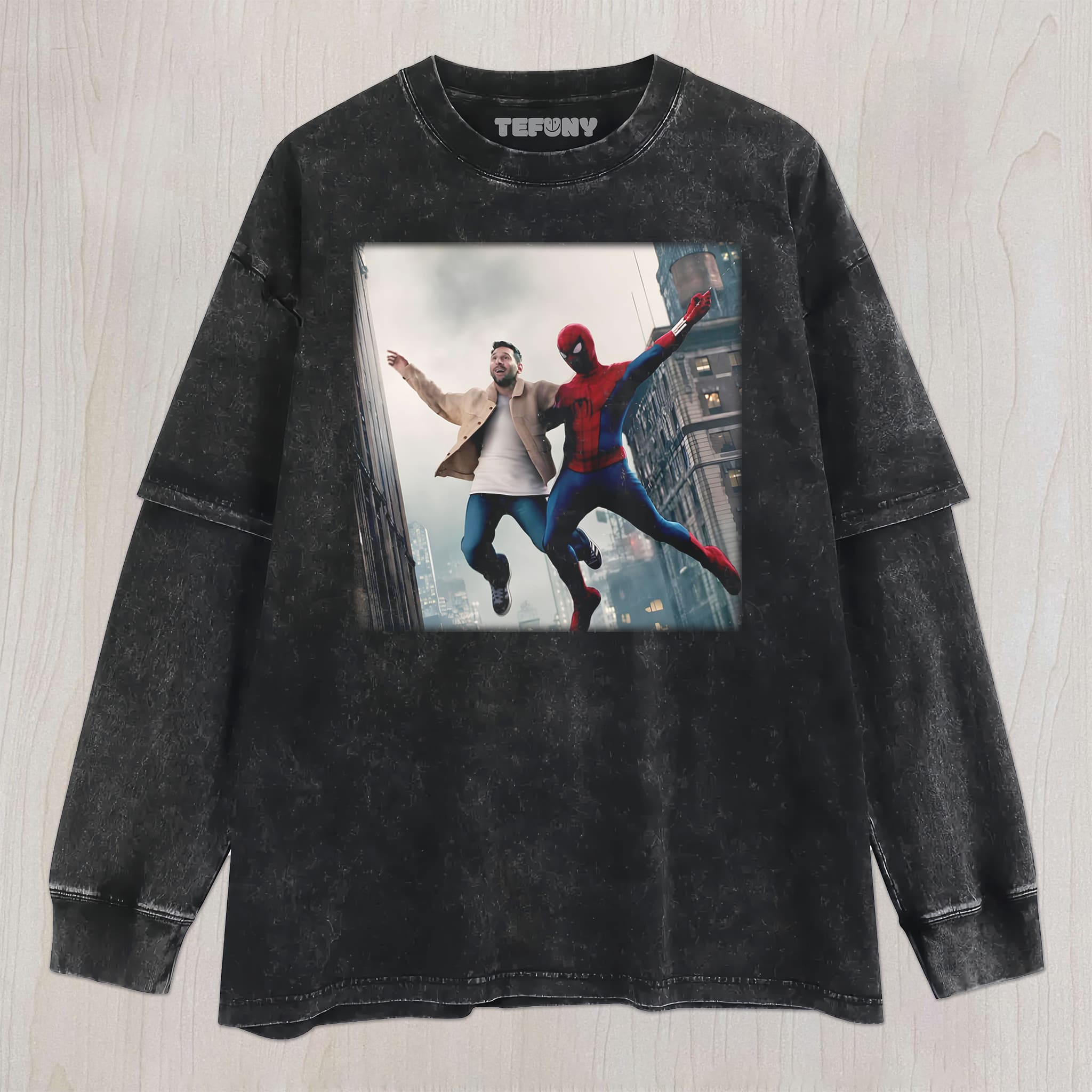 MESSI AND SPIDER-MAN UNISEX TEE, TANK TOP, LAYERED LS, SWEATSHIRT & HOODIE