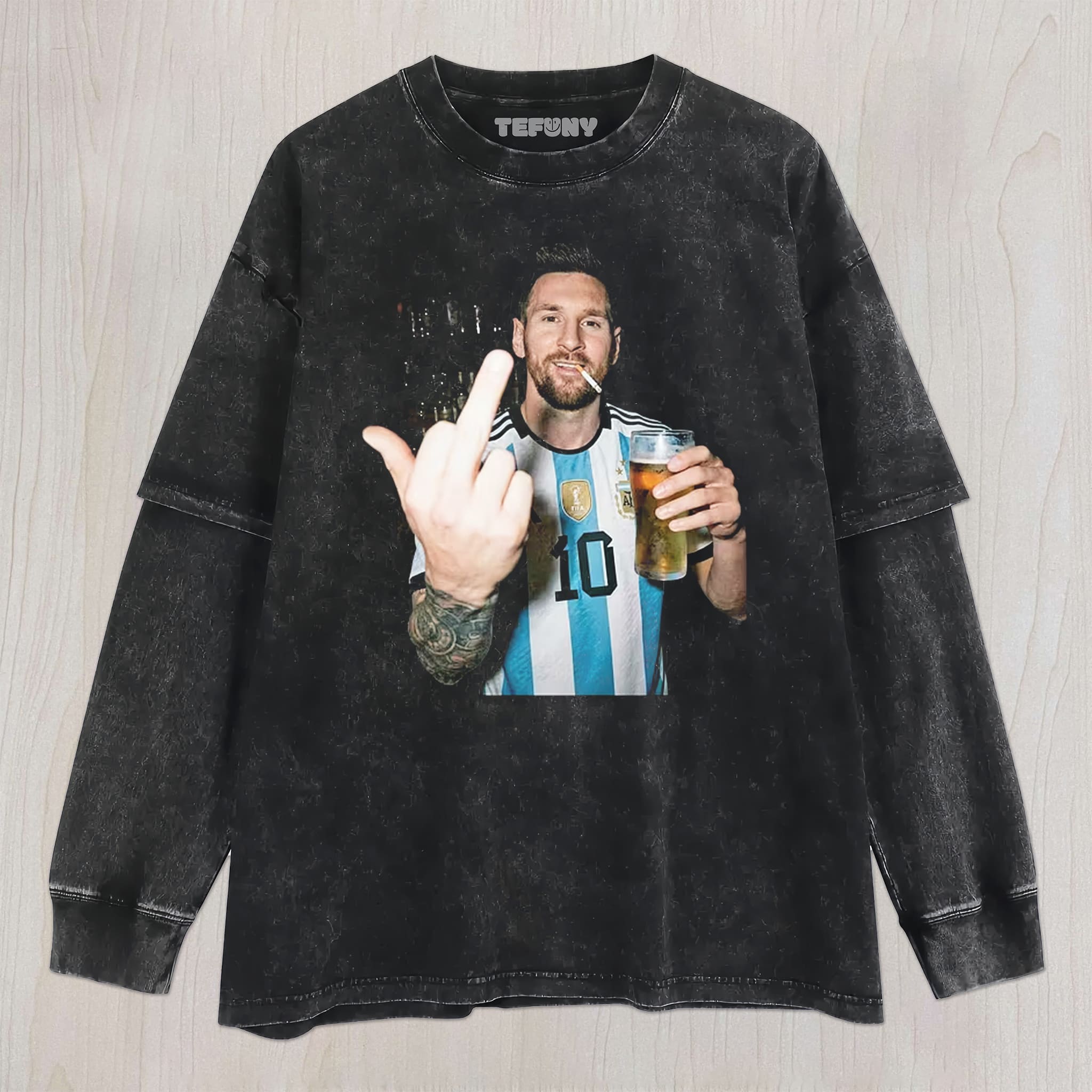 MESSI FUNNY V2 UNISEX TEE, TANK TOP, LAYERED LS, SWEATSHIRT & HOODIE