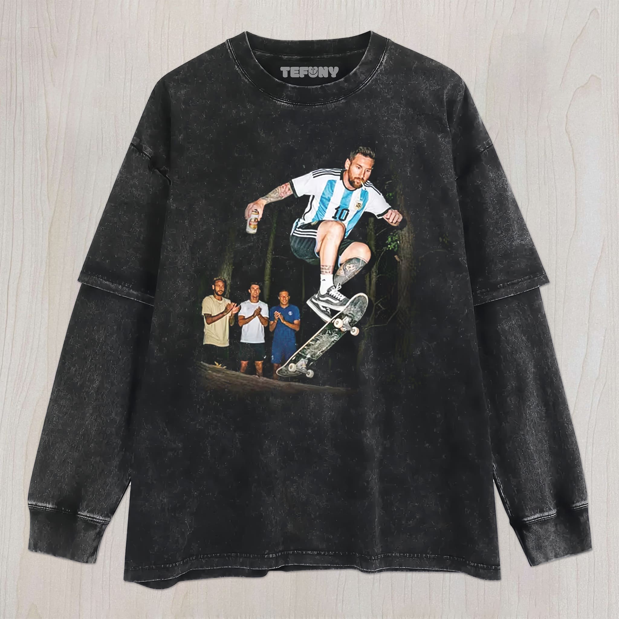 MESSI FUNNY V5 UNISEX TEE, TANK TOP, LAYERED LS, SWEATSHIRT & HOODIE