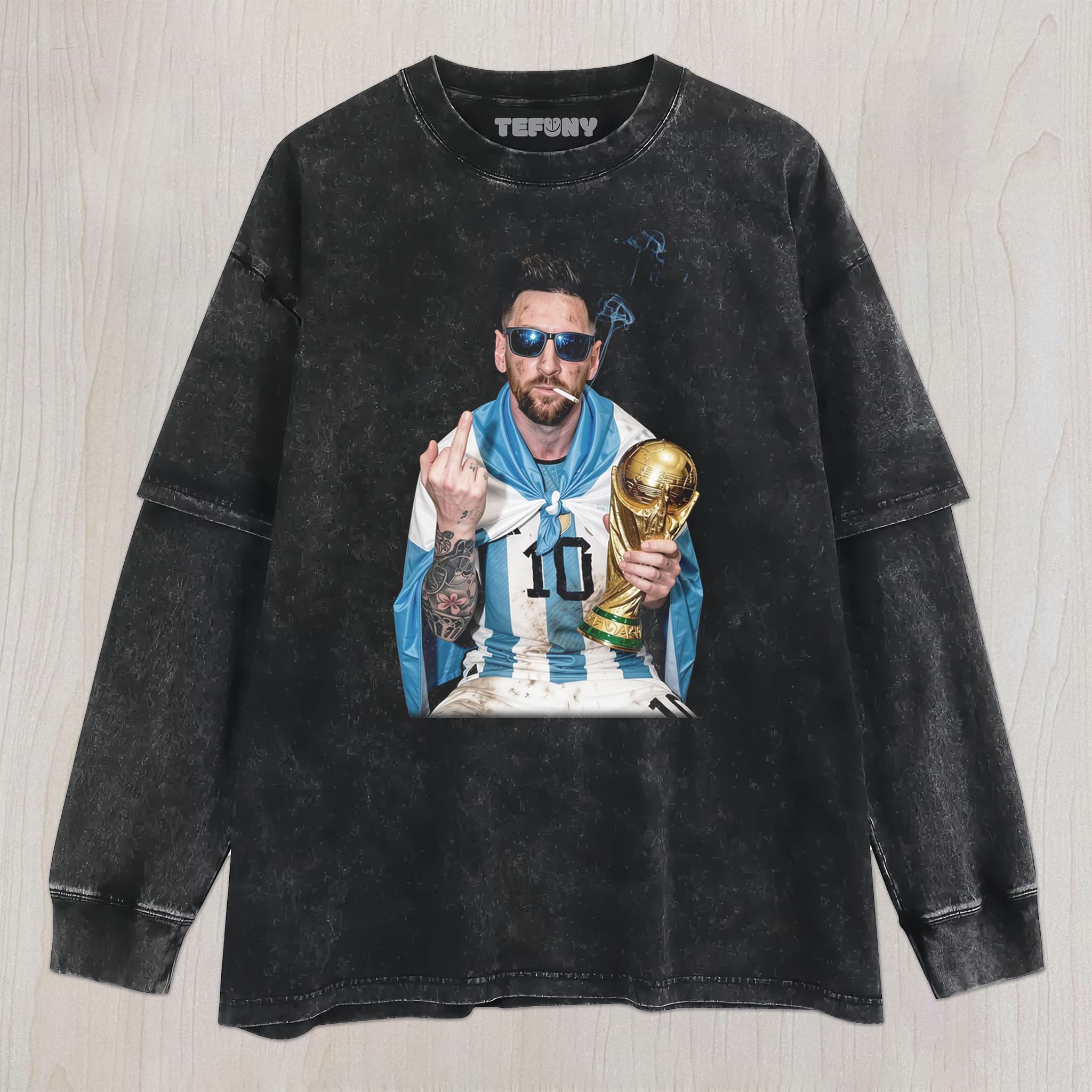 MESSI FUNNY V8 UNISEX TEE, TANK TOP, LAYERED LS, SWEATSHIRT & HOODIE