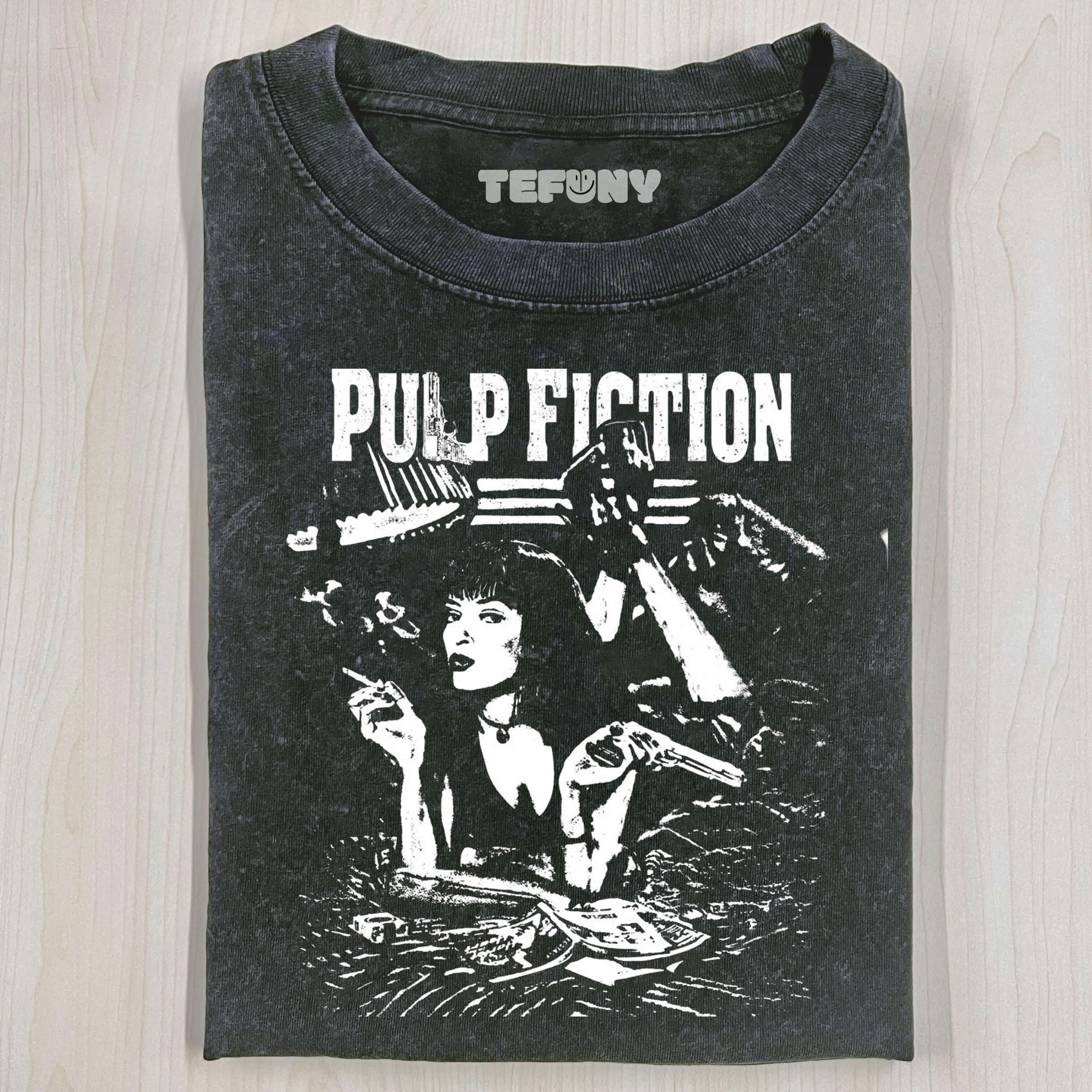 MIA WALLACE SHIRT  PULP FICTION MOVIE T SHIRTUMA THURMAN TARANTINO