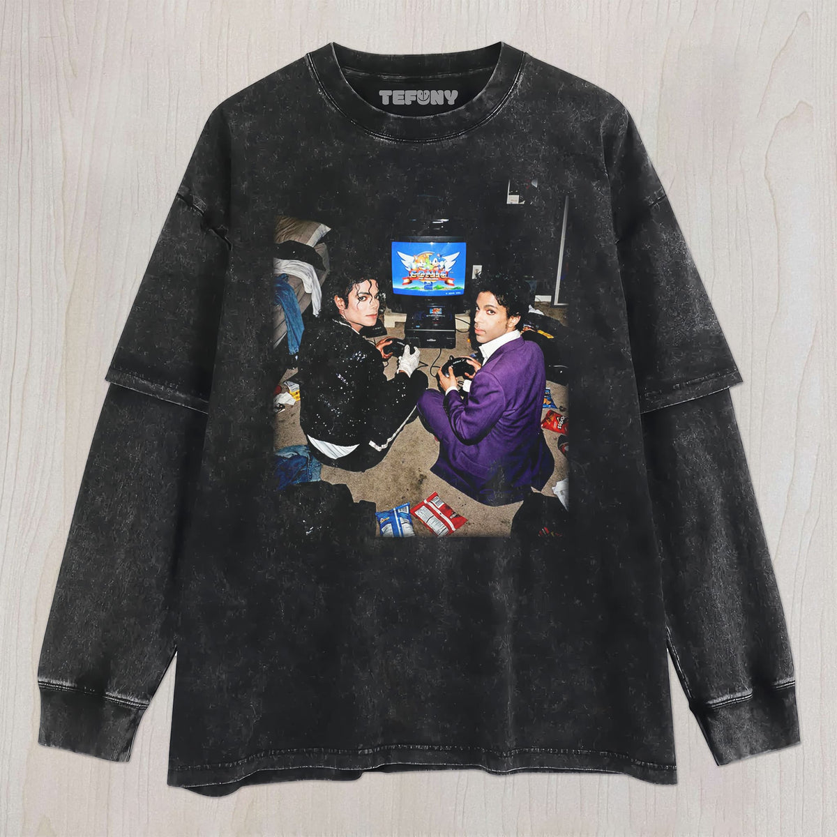 MICHAEL JACKSON AND PRINCE UNISEX TEE, TANK TOP, LAYERED LS, SWEATSHIRT & HOODIE