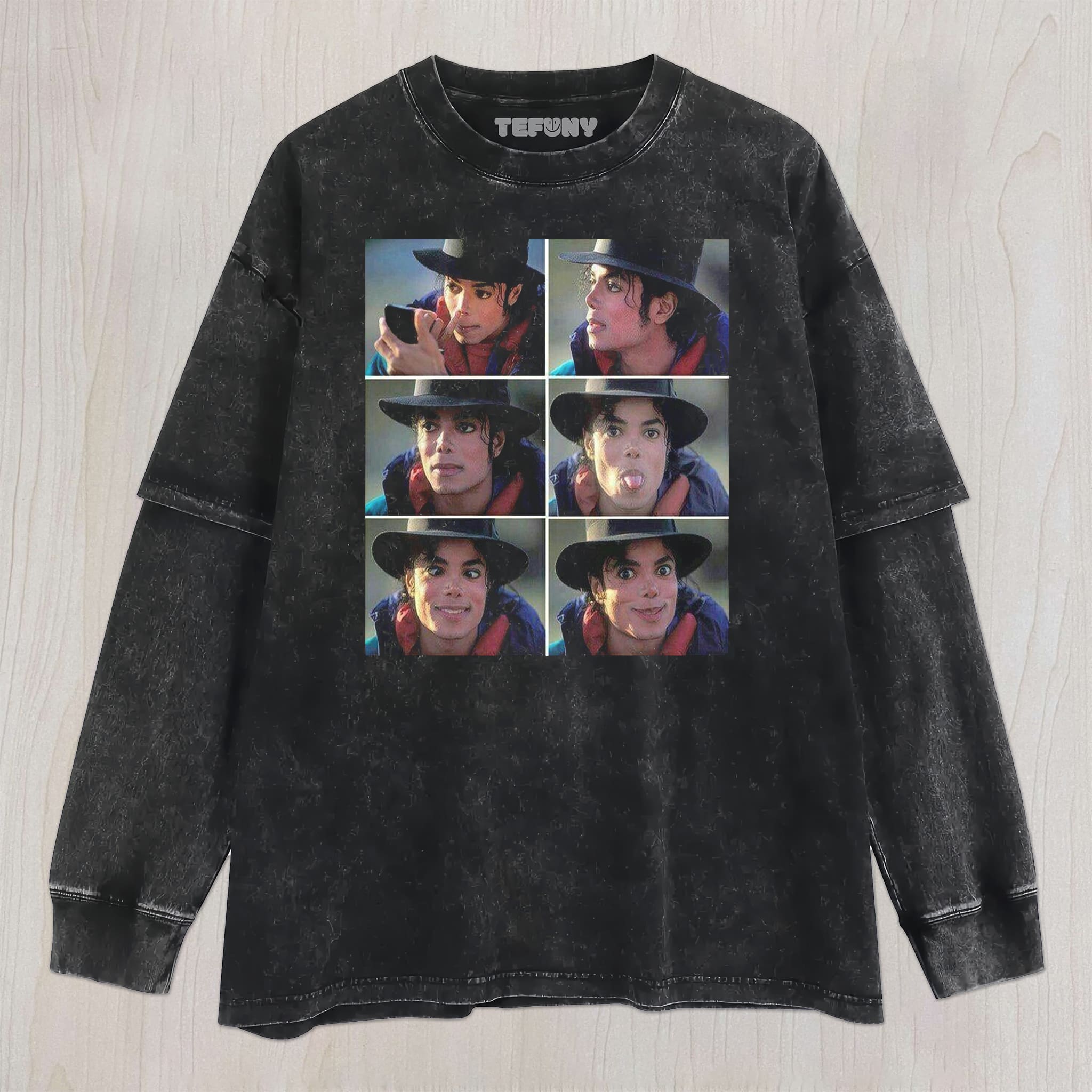 MICHAEL JACKSON FUNNY V7 UNISEX TEE, TANK TOP, LAYERED LS, SWEATSHIRT & HOODIE