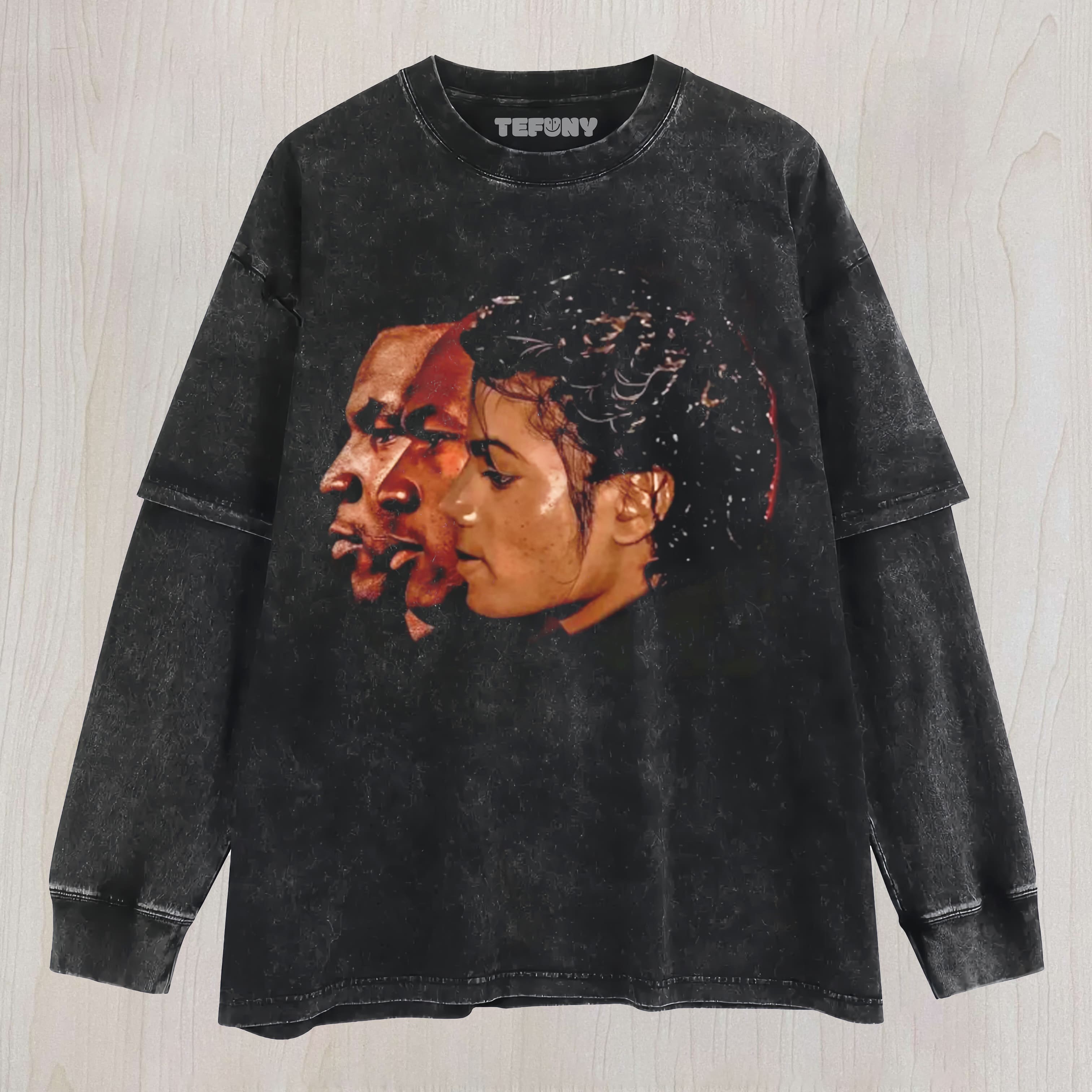 MICHAEL JACKSON GRAPHIC PRINTED UNISEX TEE, TANK TOP, LAYERED LS, SWEATSHIRT & HOODIE