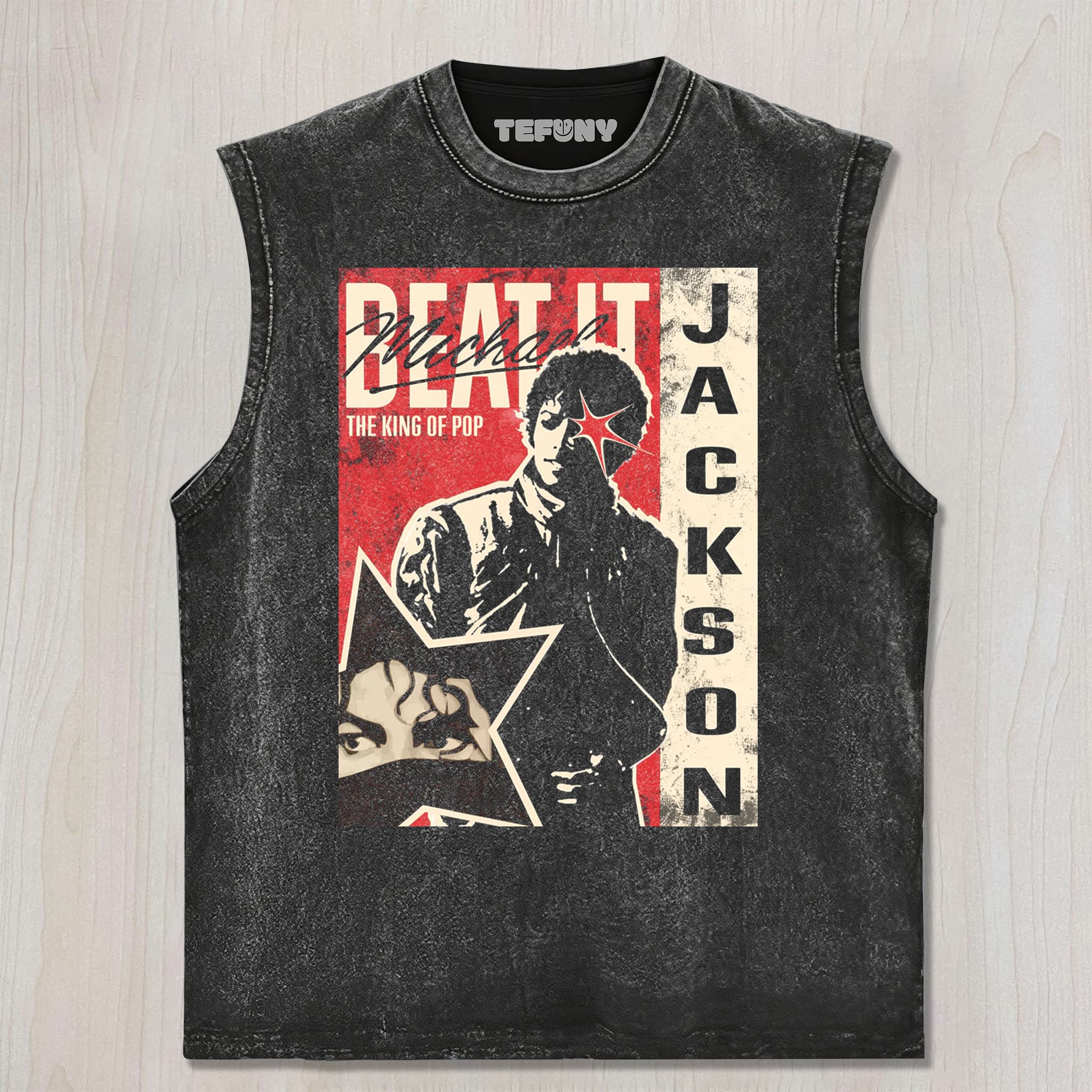 MICHAEL JACKSON RETRO POSTER UNISEX TEE, TANK TOP, LAYERED LS, SWEATSHIRT & HOODIE