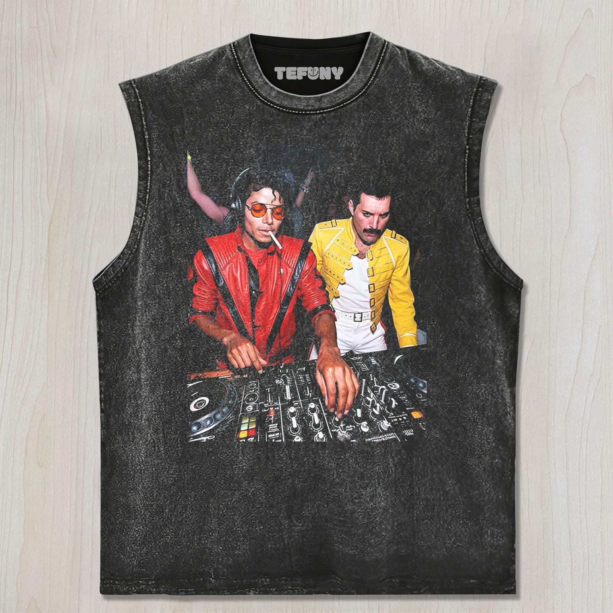 MICHAEL JACKSON & FREDDIE MERCURY V2 UNISEX TEE, TANK TOP, LAYERED LS, SWEATSHIRT & HOODIE