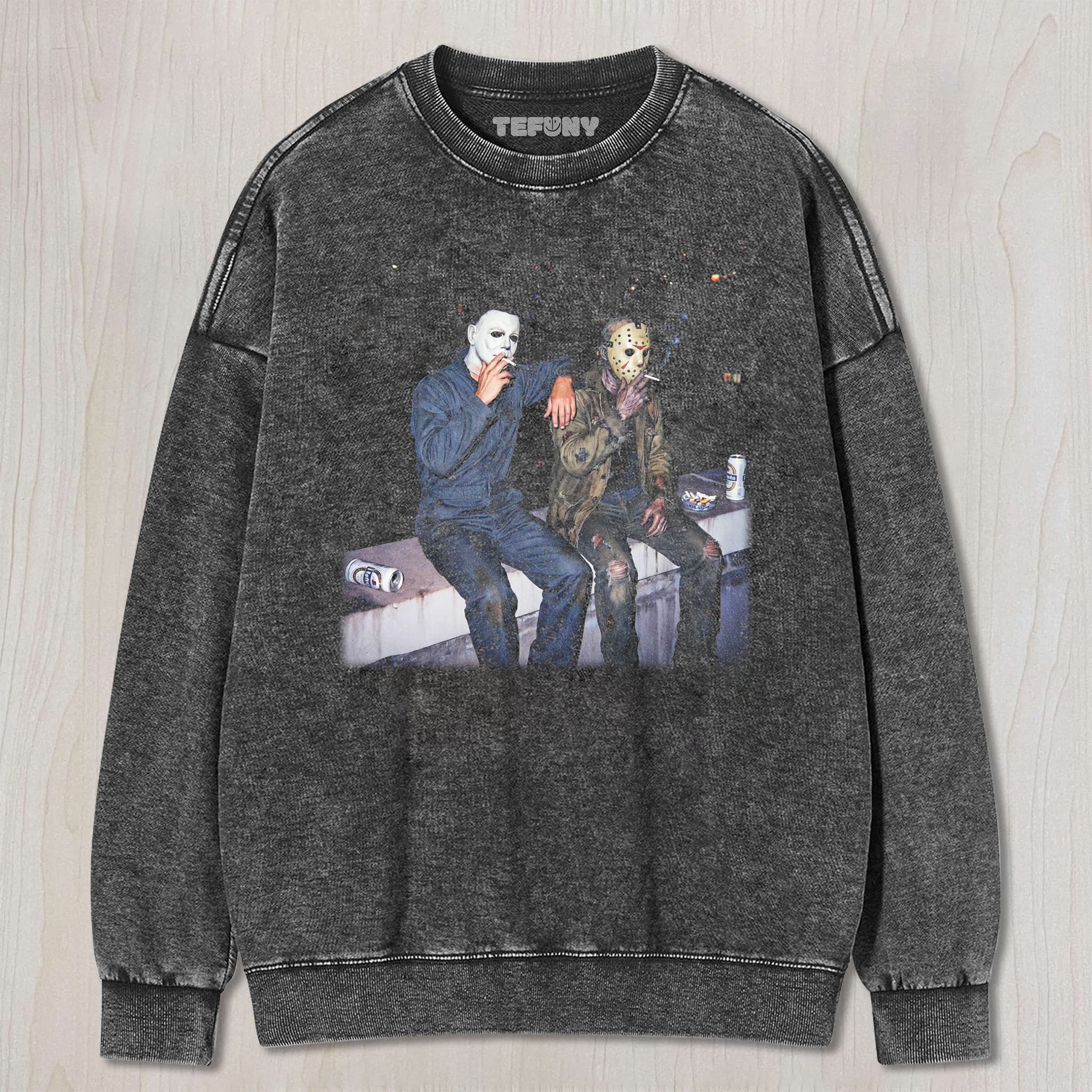 MICHAEL MYERS & JASON VOORHEES VINTAGE TEE UNISEX TEE, TANK TOP, LAYERED LS, SWEATSHIRT & HOODIE