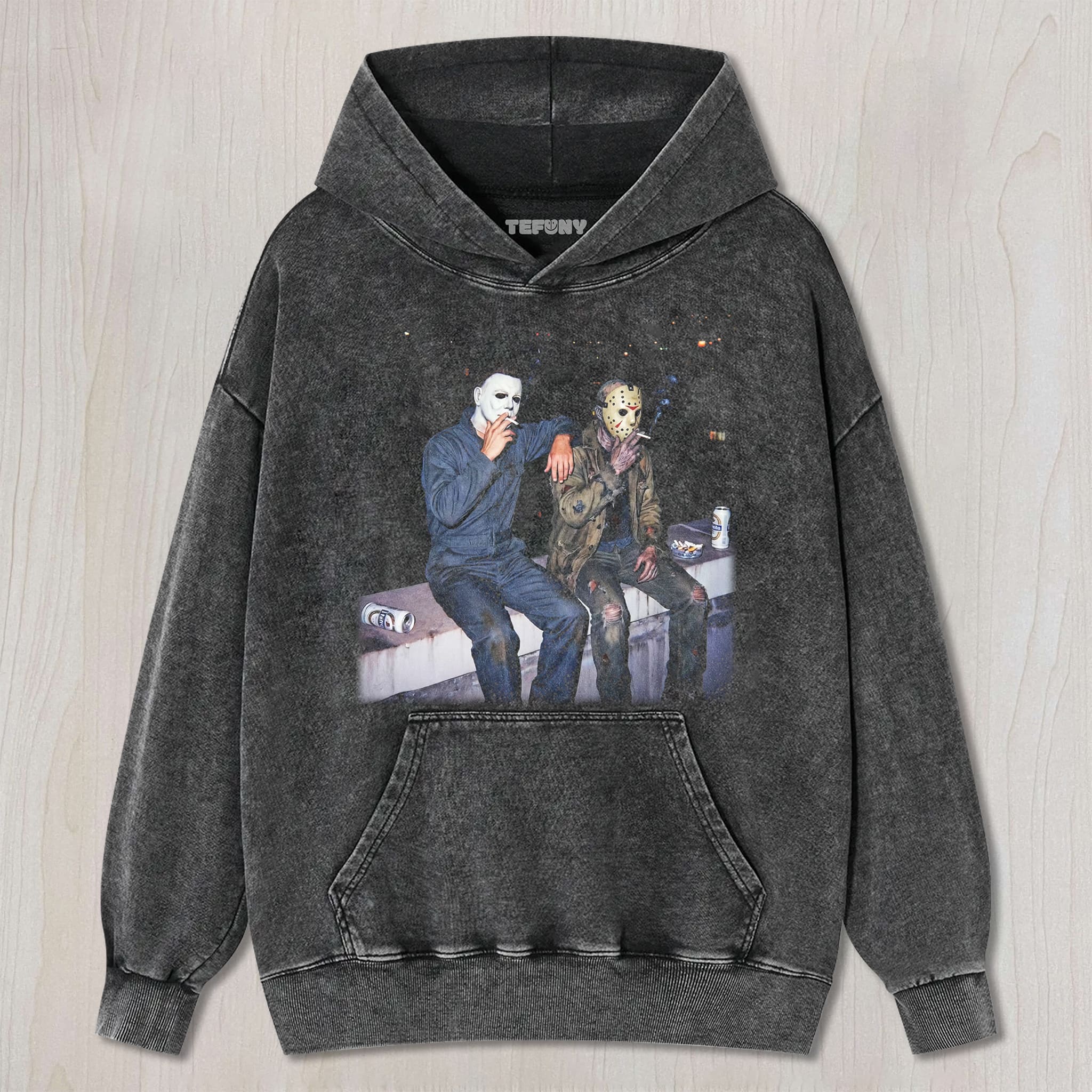 MICHAEL MYERS & JASON VOORHEES VINTAGE TEE UNISEX TEE, TANK TOP, LAYERED LS, SWEATSHIRT & HOODIE