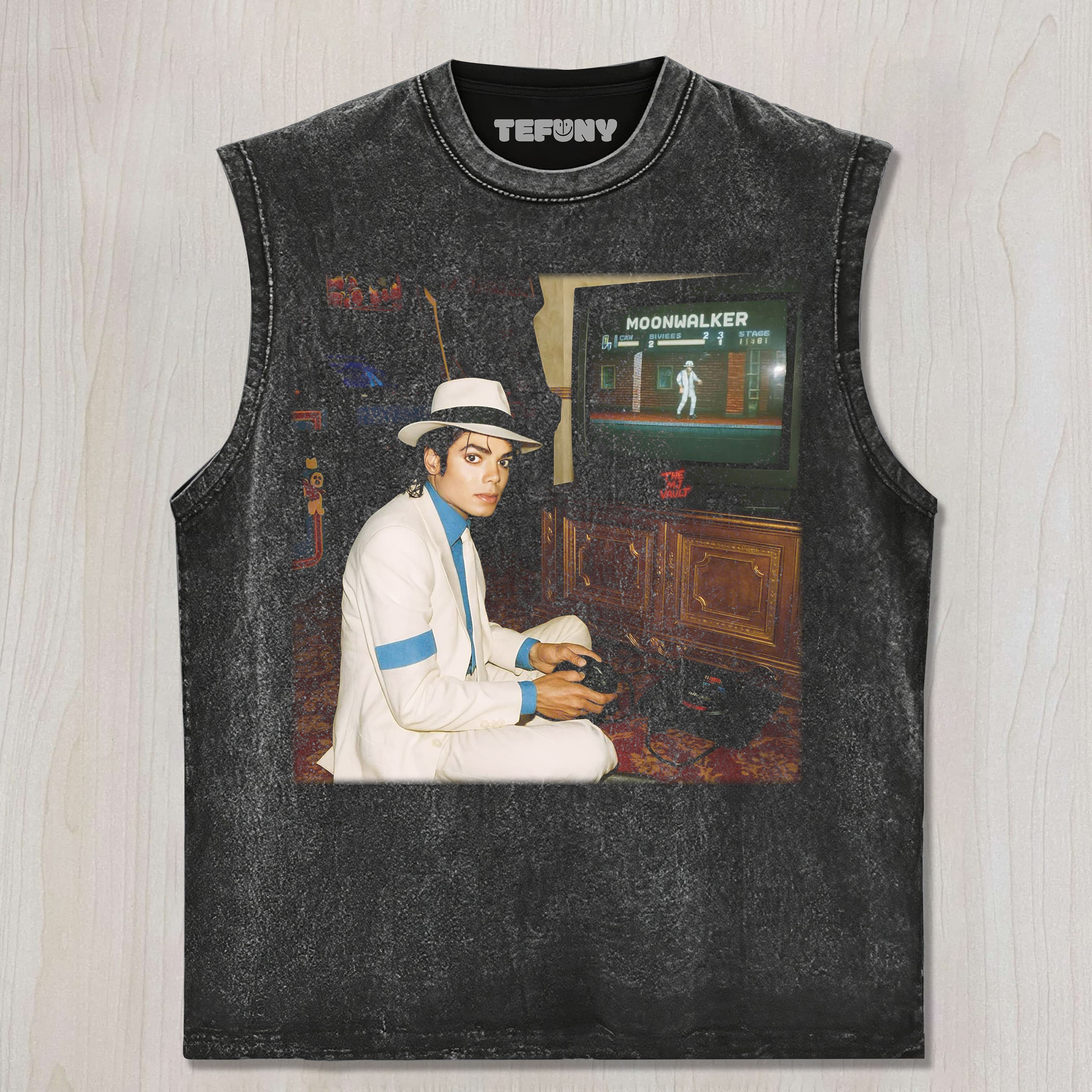 MICHAEL JACKSON RETRO GAMES UNISEX TEE, TANK TOP, LAYERED LS, SWEATSHIRT & HOODIE