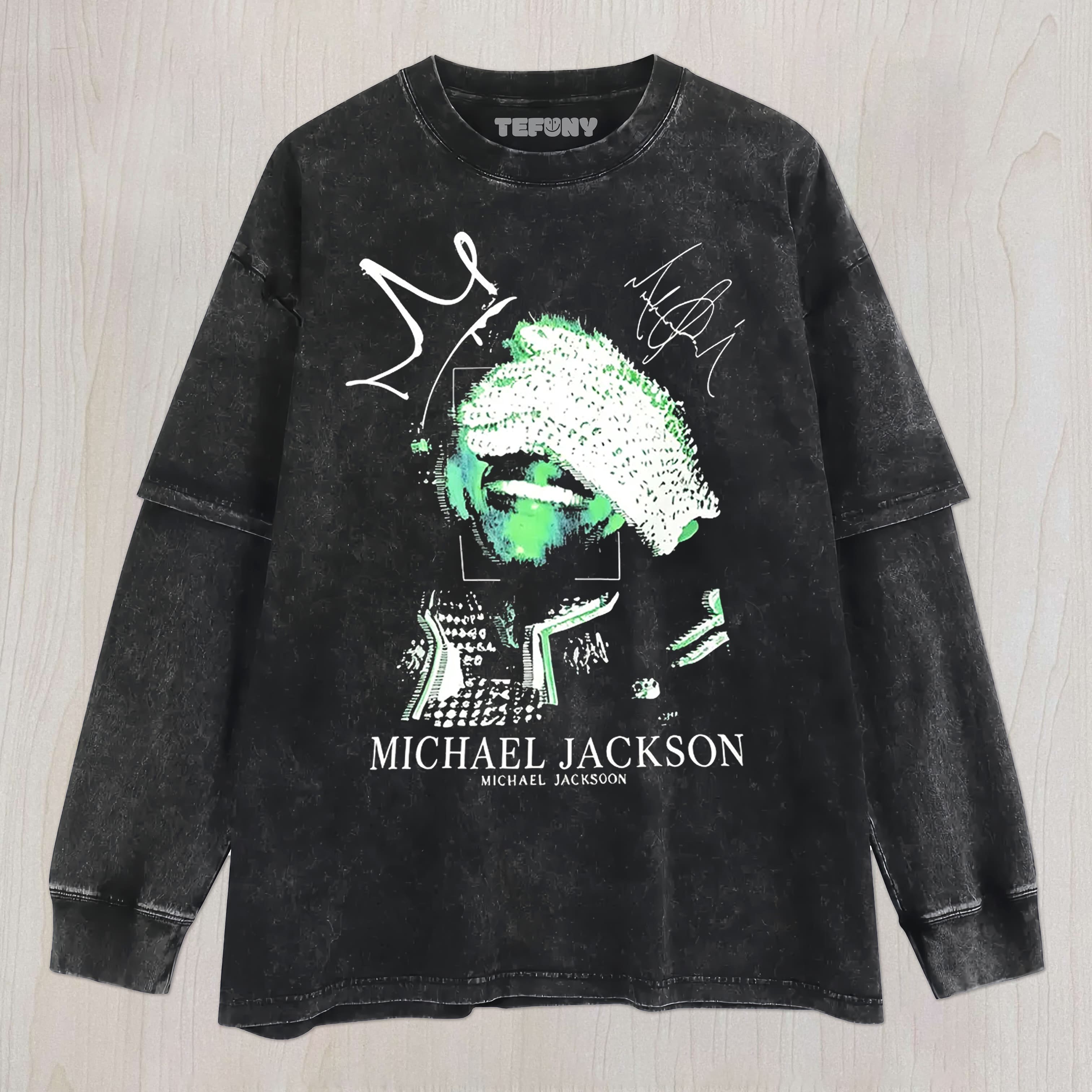 MICHAEL JACKSON VINTAGE UNISEX TEE, TANK TOP, LAYERED LS, SWEATSHIRT & HOODIE