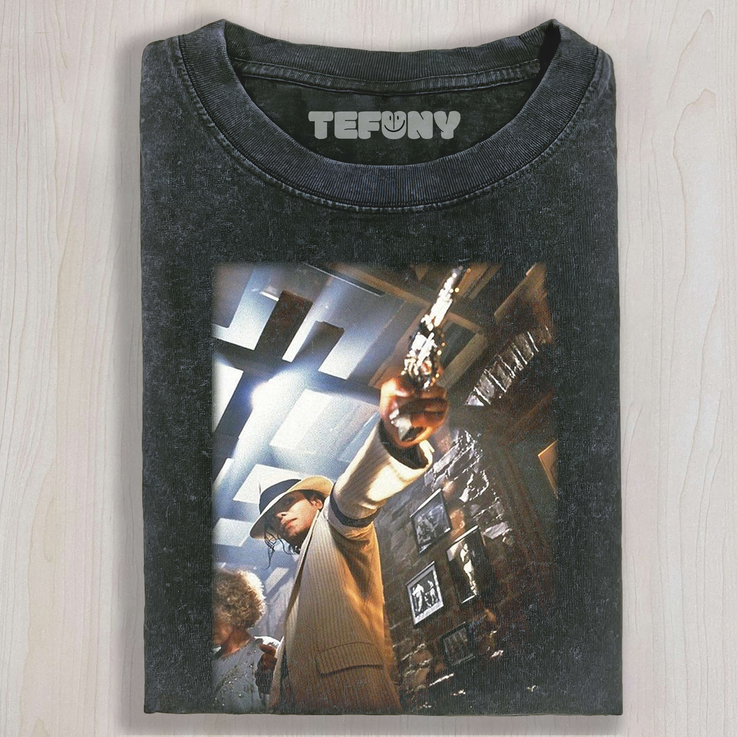 MICHAEL JACKSON WITH A GUN T-SHIRT