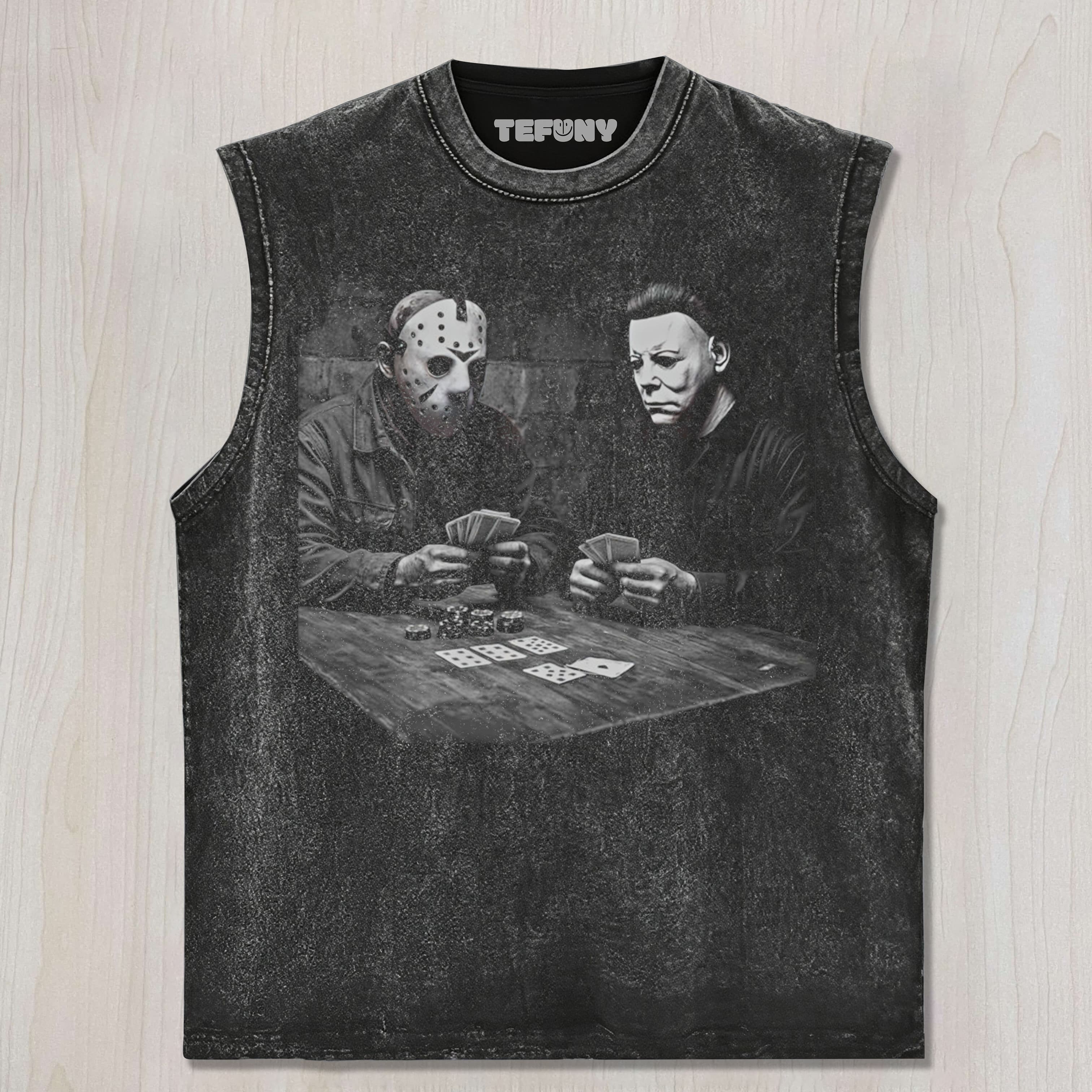 MICHAEL MYERS AND JASON UNISEX TEE, TANK TOP, LAYERED LS, SWEATSHIRT & HOODIE