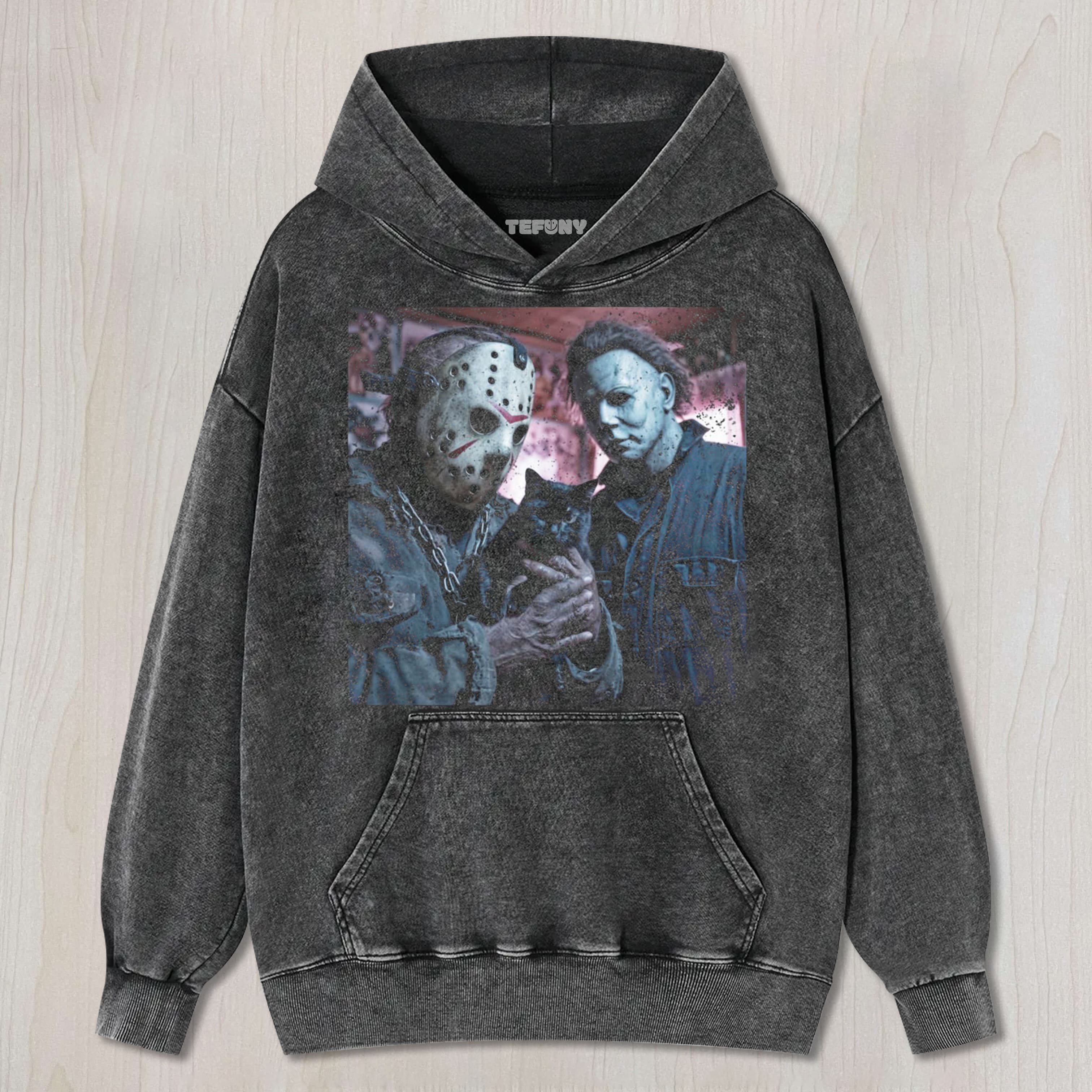 MICHAEL MYERS AND JASON V6 UNISEX TEE, TANK TOP, LAYERED LS, SWEATSHIRT & HOODIE