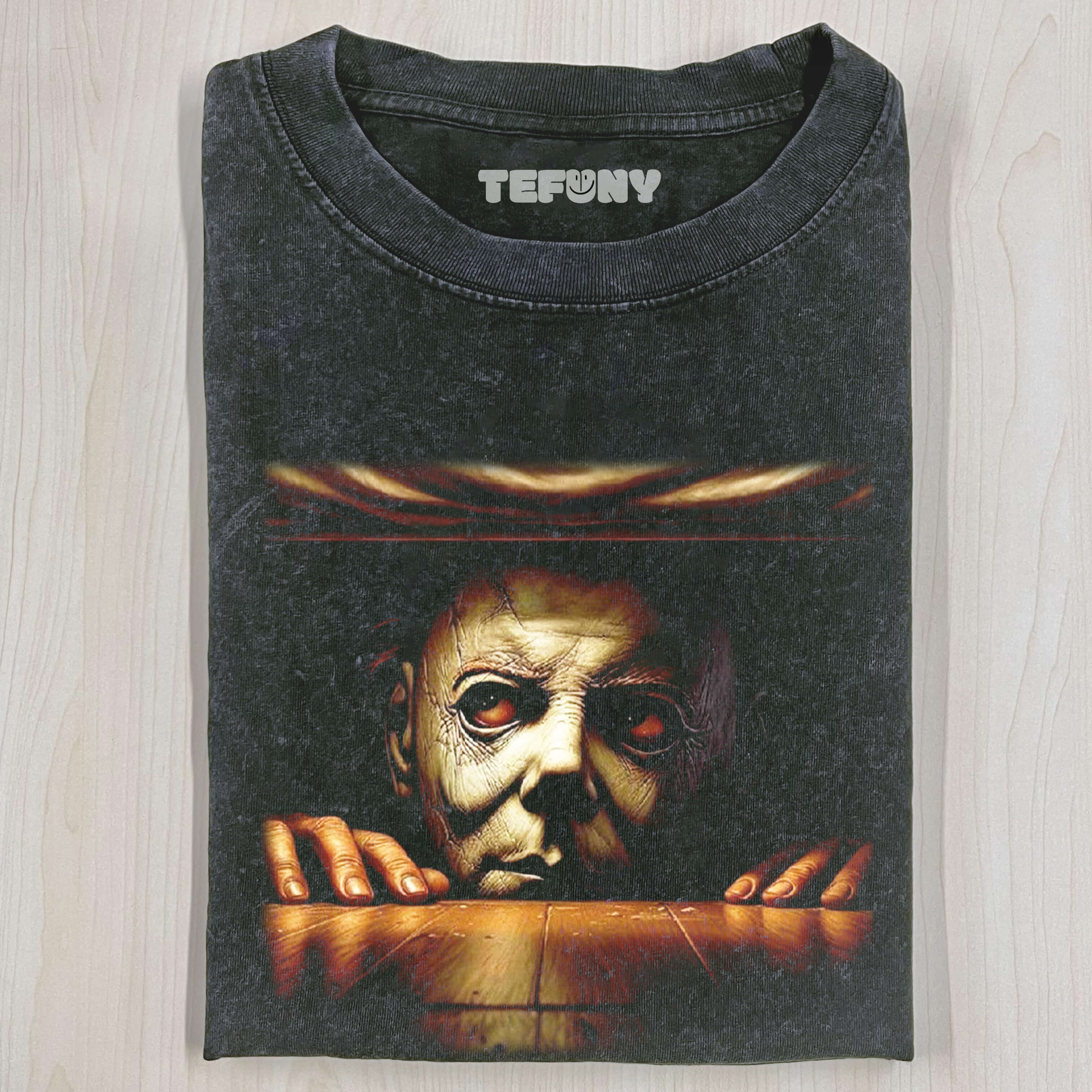 MICHAEL MYERS IS LYING ON THE GROUND T-SHIRT V1