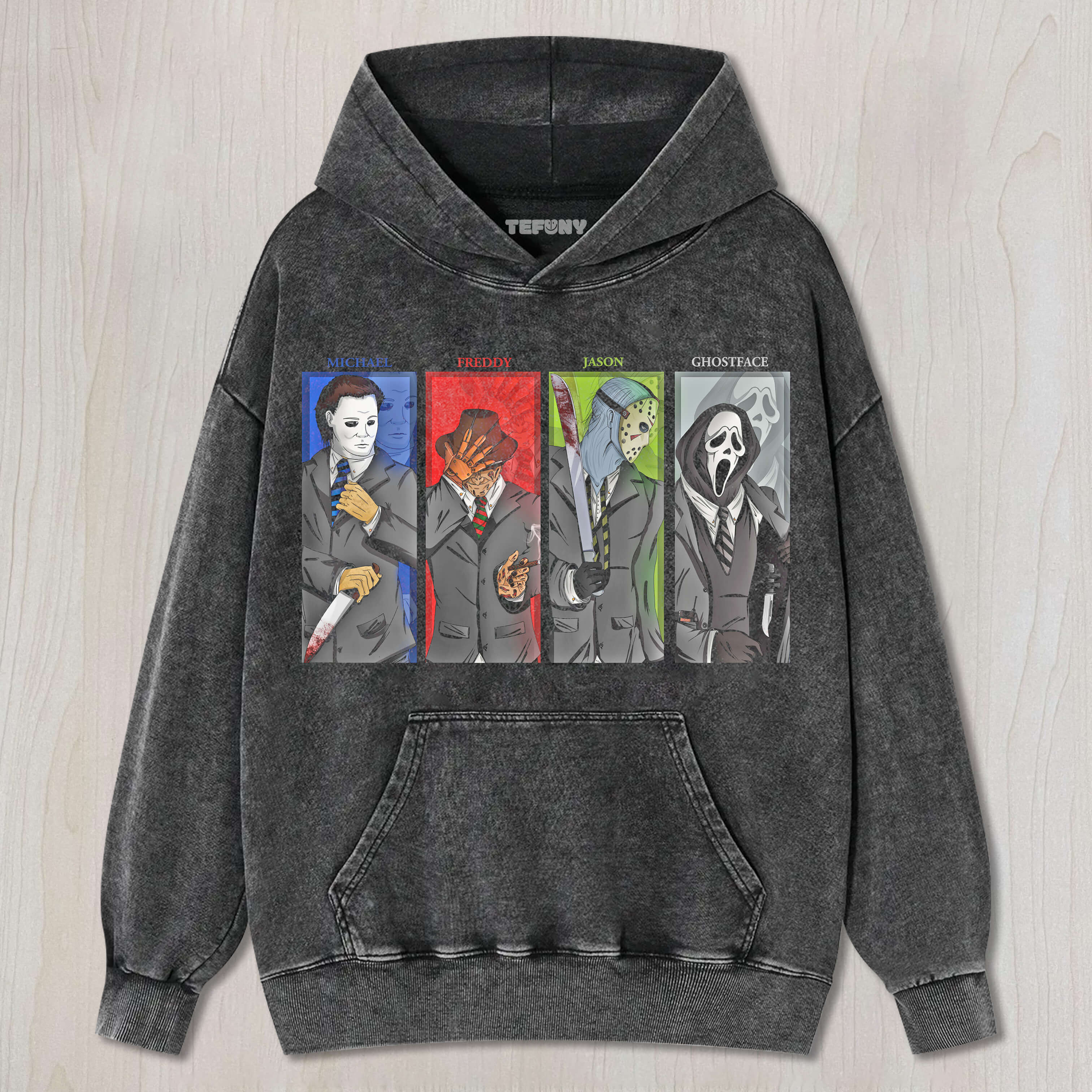 MICHAEL MYERS & FREDDY KRUEGER & JASON VOORHEES & GHOSTFACE T-SHIRT