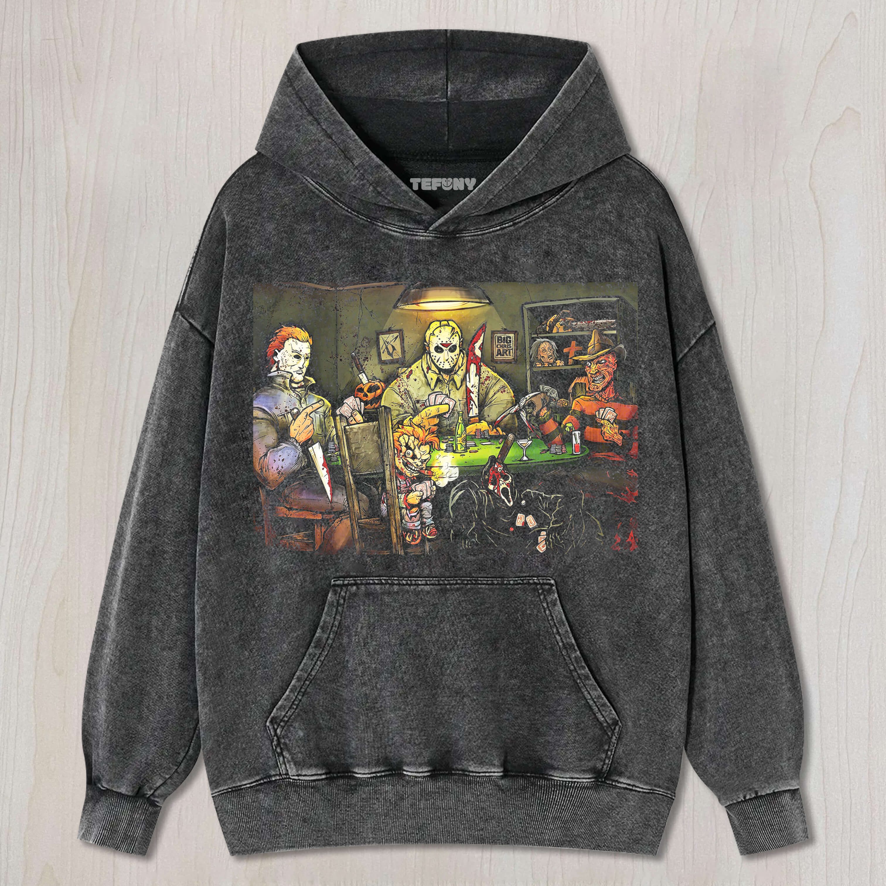  MICHAEL MYERS & JASON VOORHEES & CHUCKY & FREDDY KRUEGER & GHOSTFACE T-SHIRT