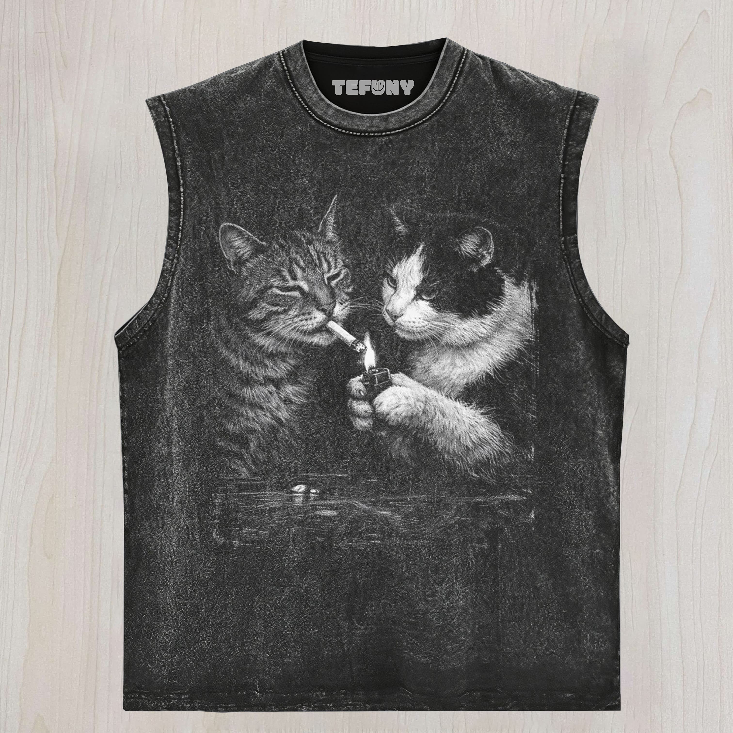 MIDNIGHT ALLEY CATS UNISEX TEE, TANK TOP, LAYERED LS, SWEATSHIRT & HOODIE