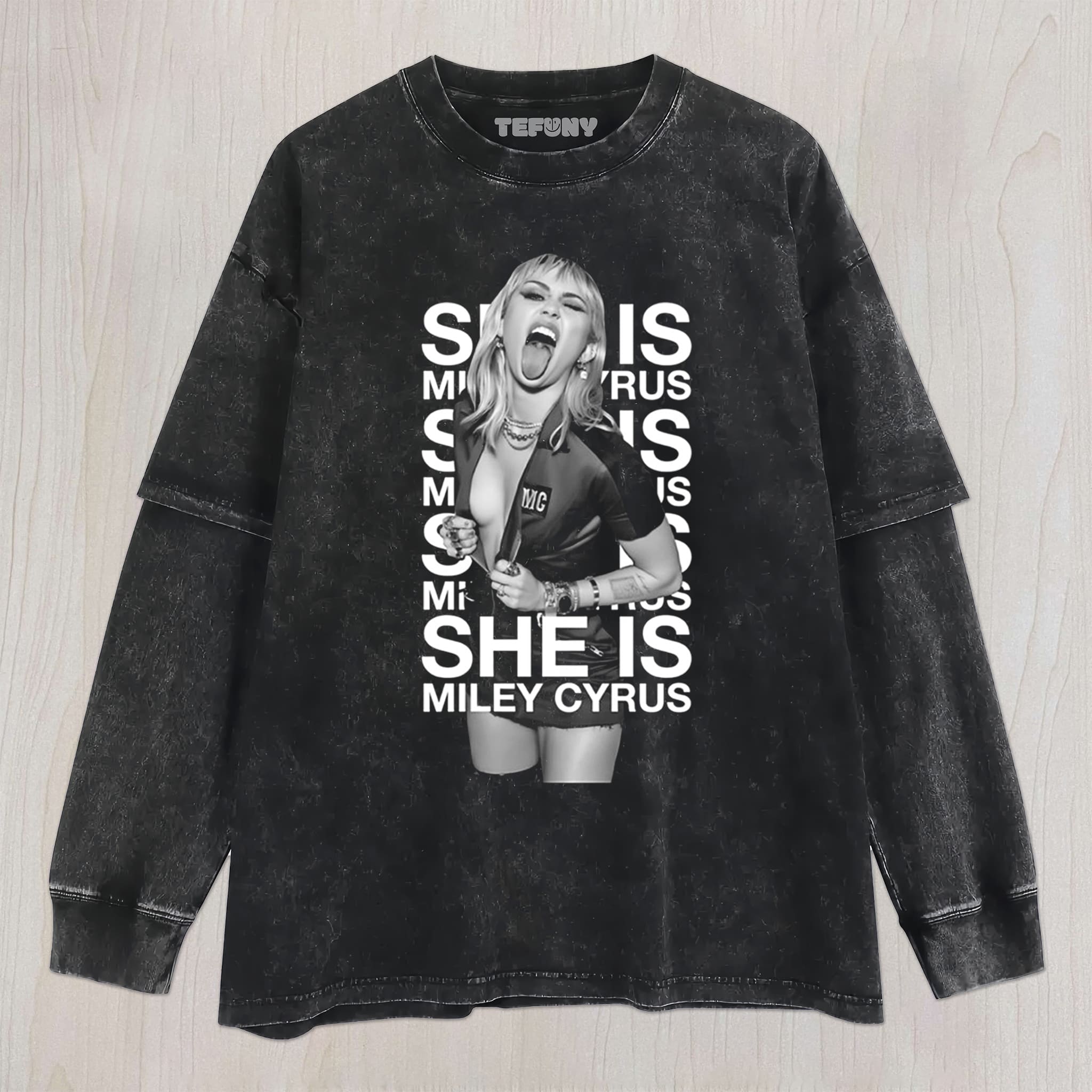 MILEY CYRUS N4 UNISEX TEE, TANK TOP, LAYERED LS, SWEATSHIRT & HOODIE