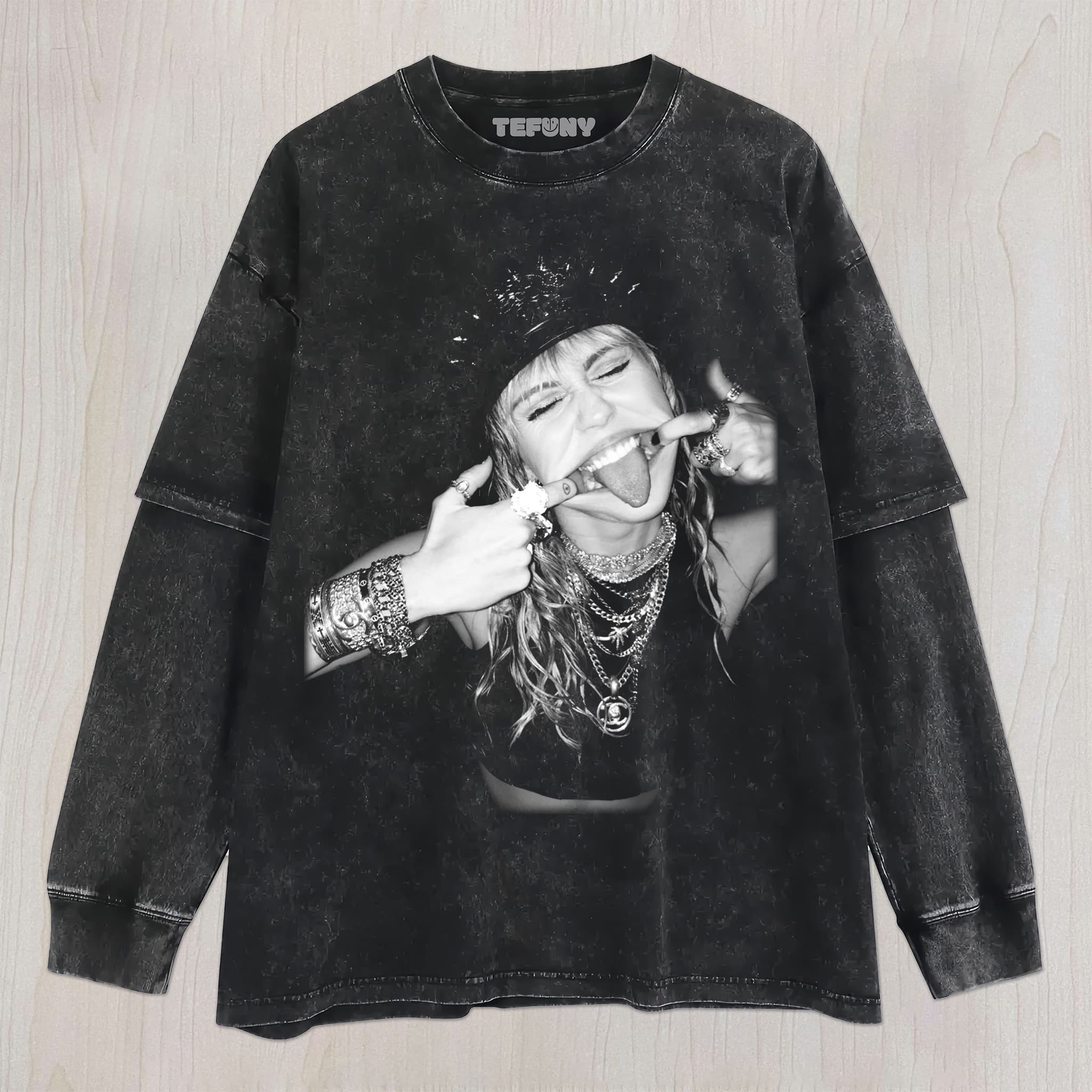MILEY CYRUS V7 UNISEX TEE, TANK TOP, LAYERED LS, SWEATSHIRT & HOODIE
