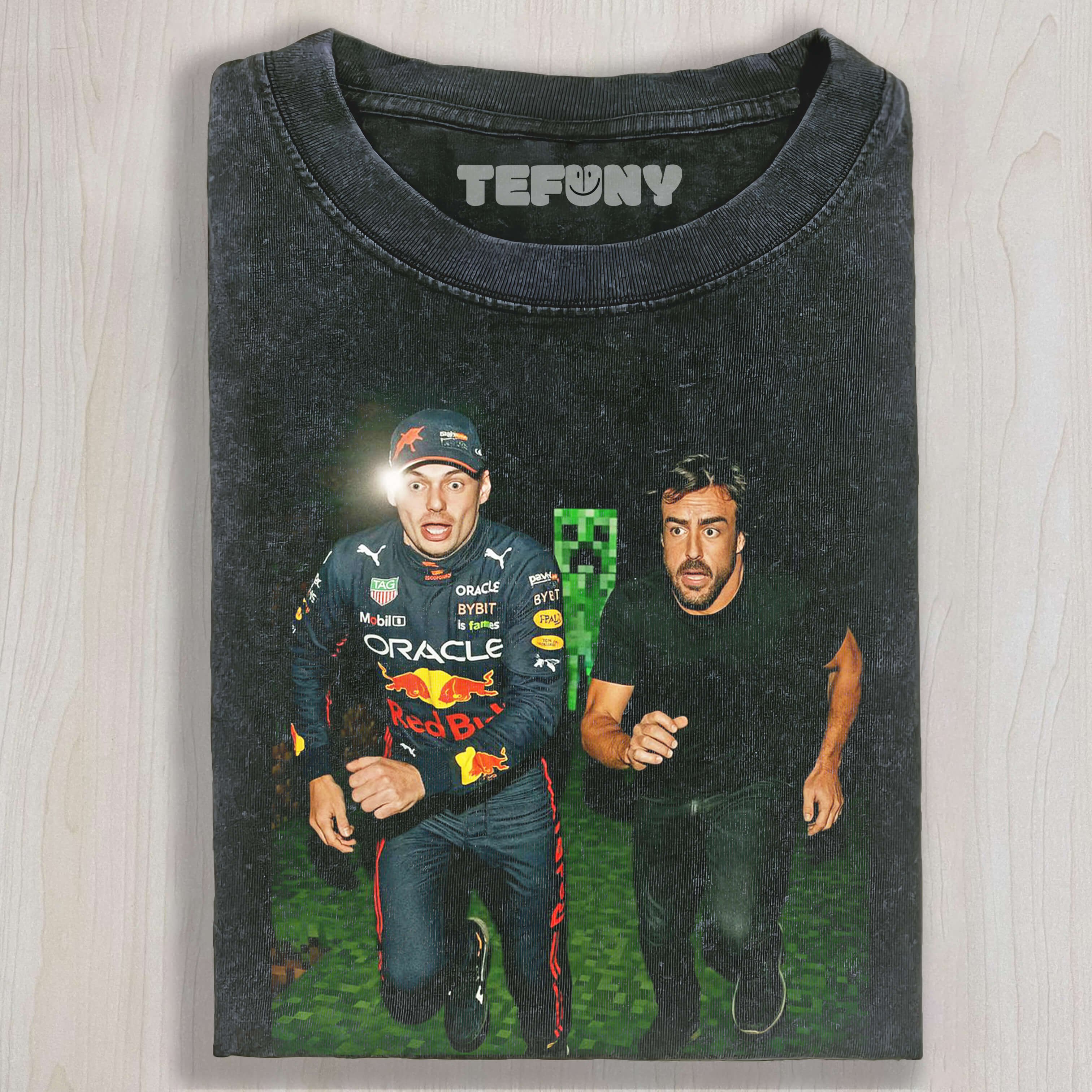 MINECRAFT F1 MAX AND FERNANDO T-SHIRT