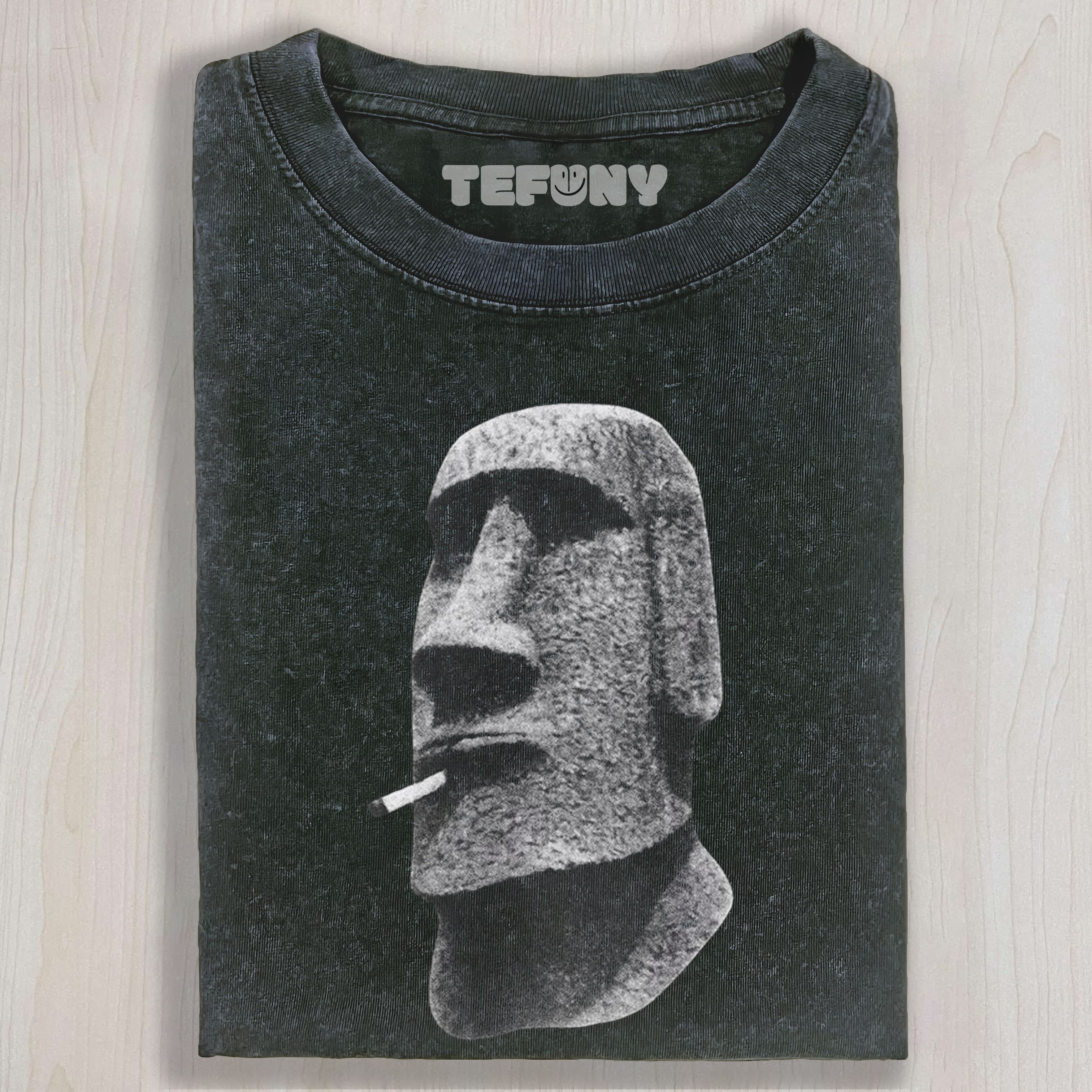 MOAI SMOKING UNISEX TEE, TANK TOP, LAYERED LS, SWEATSHIRT & HOODIE