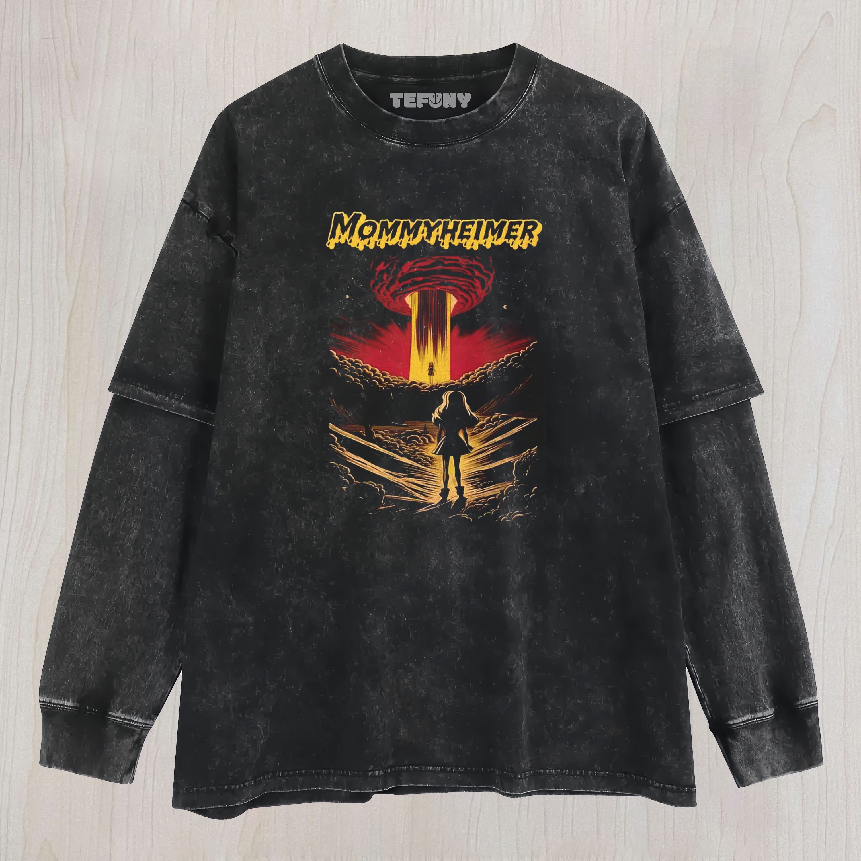 MOMMYHEIMER BARBENHEIMER PARODY UNISEX TEE, TANK TOP, LAYERED LS, SWEATSHIRT & HOODIE