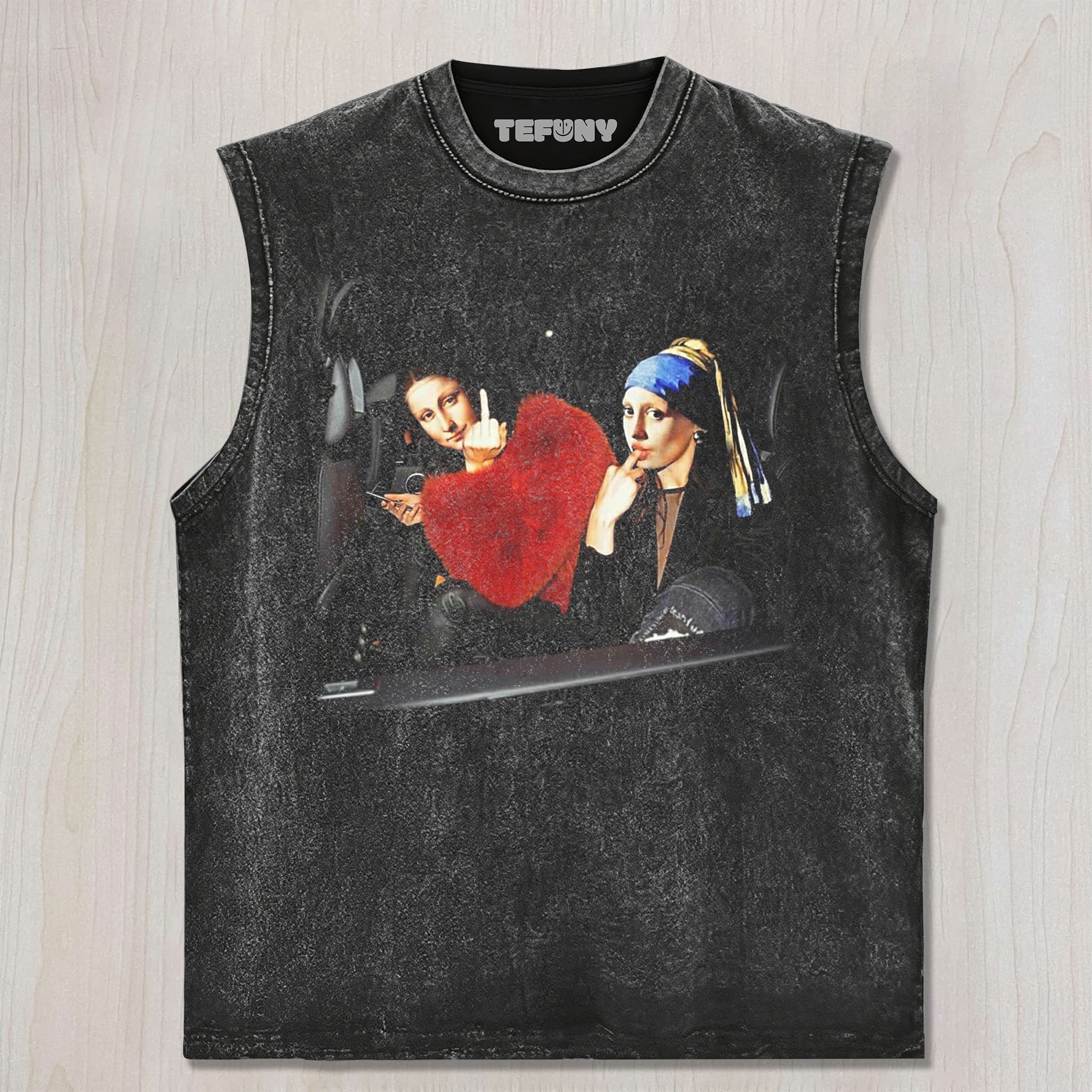 MONA LISA AND THE GIRL UNISEX TEE, TANK TOP, LAYERED LS, SWEATSHIRT & HOODIE