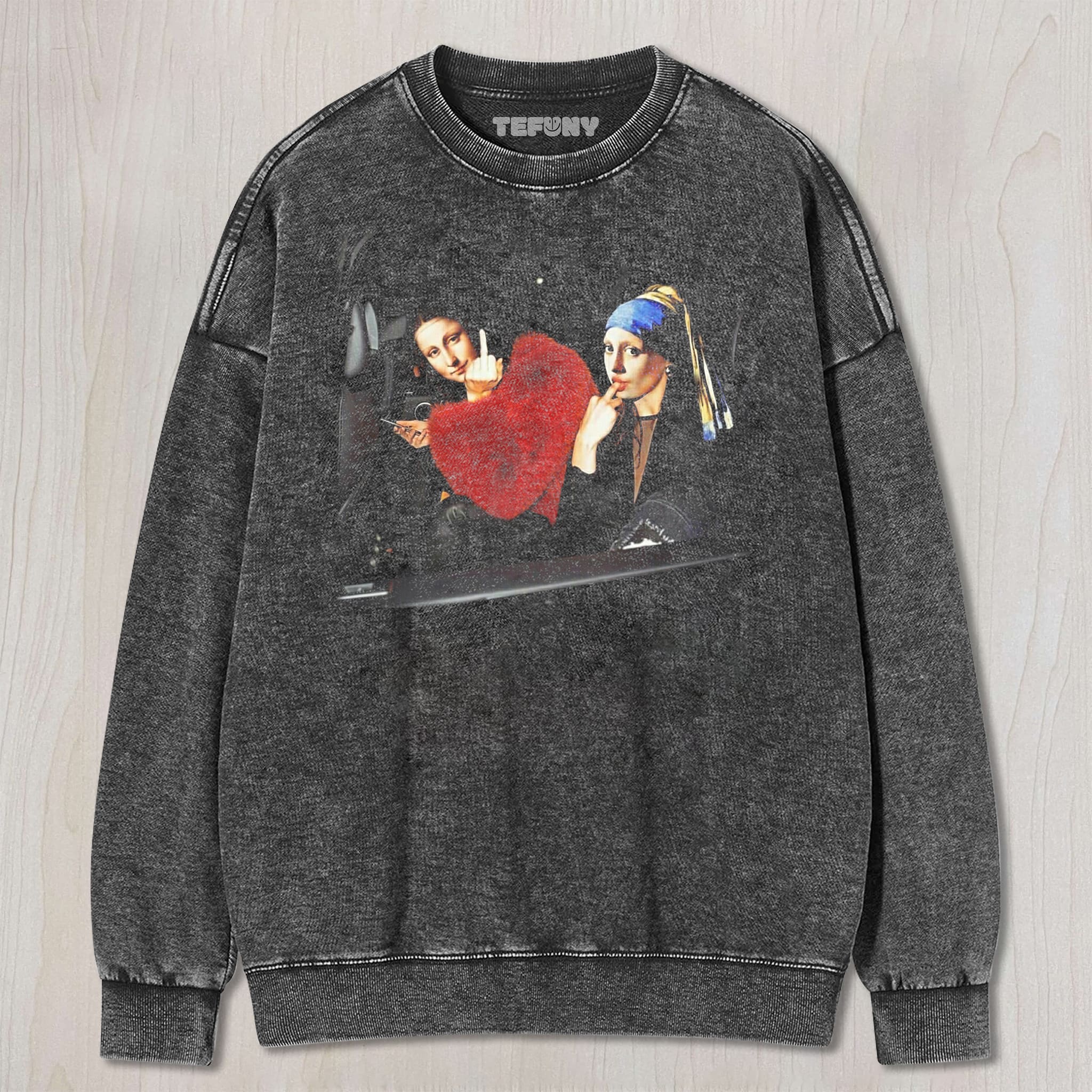 MONA LISA AND THE GIRL UNISEX TEE, TANK TOP, LAYERED LS, SWEATSHIRT & HOODIE